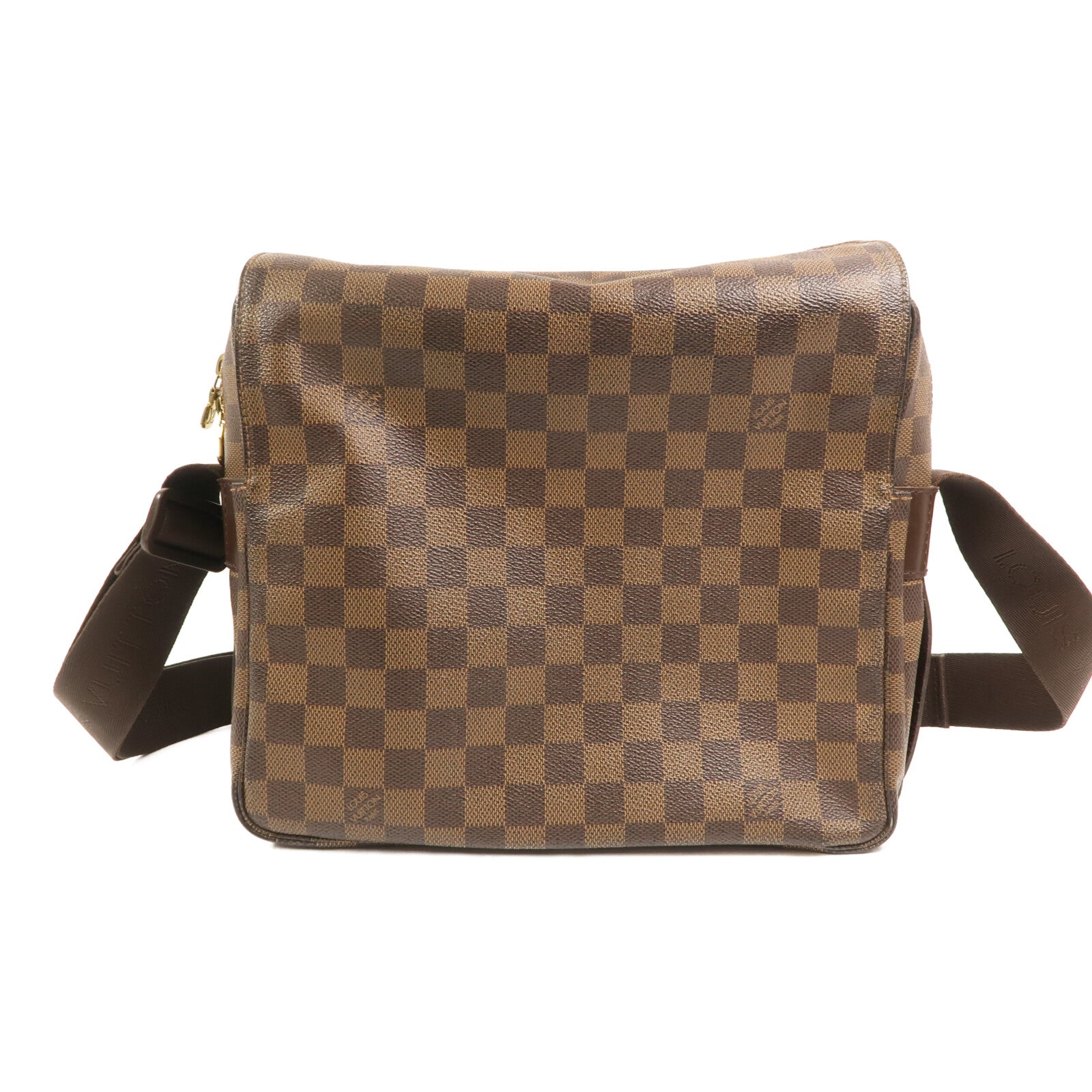 LOUIS VUITTON 【激減優惠】Damier Naviglio金扣肩背袋