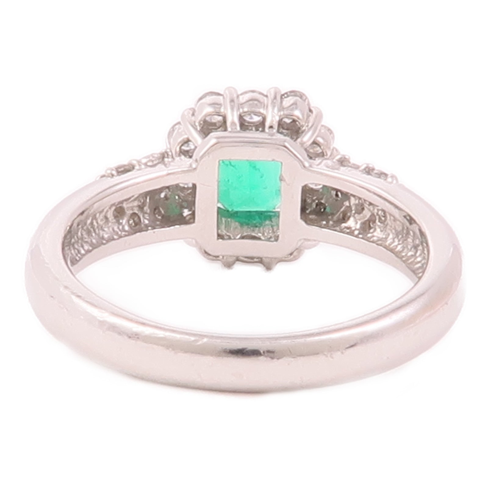 JEWELRY PT900鉑金Emerald Ring綠寶石/鑽石戒指