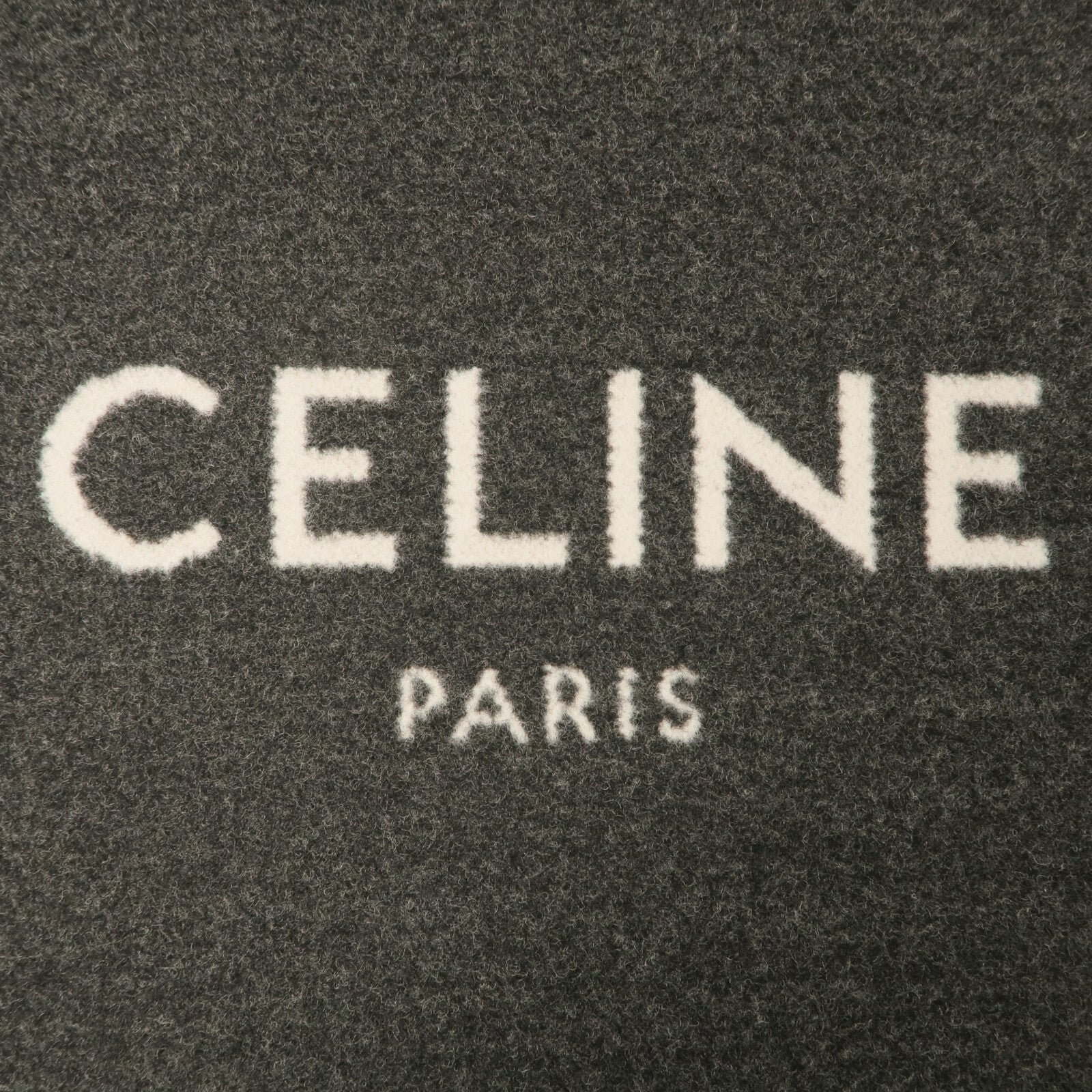 CELINE 牛皮皮革/羊毛Small Vertcal Cabas手挽肩背兩用袋
