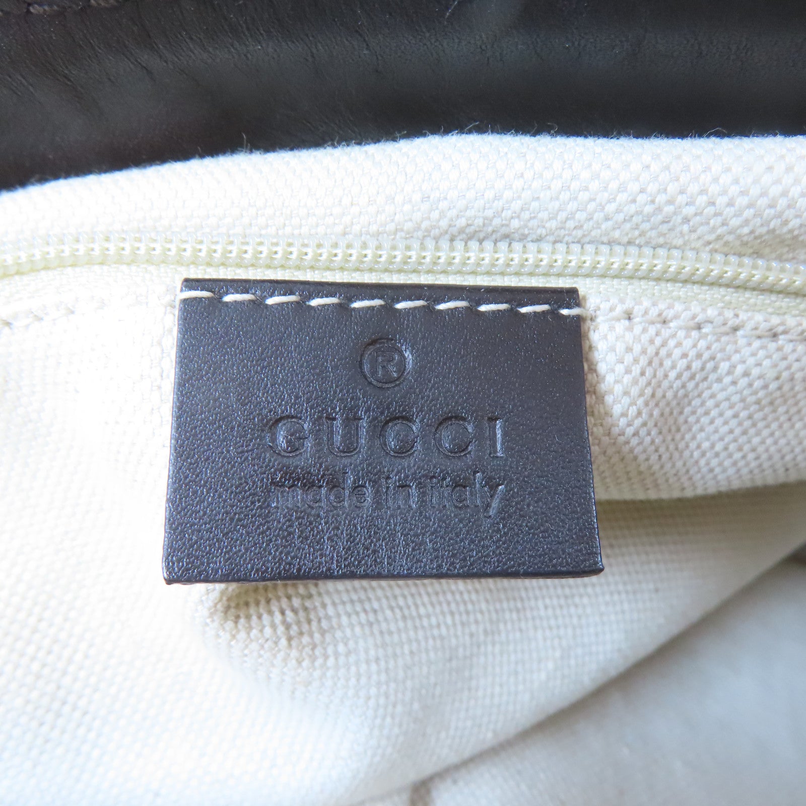 GUCCI【激減優惠】 帆布2 Way Shoulder金扣手挽肩背兩用袋棕色