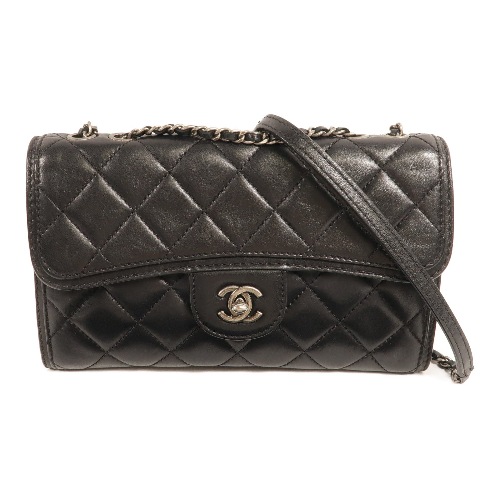 CHANEL 羊皮皮革Citizen Zip Flap肩背袋