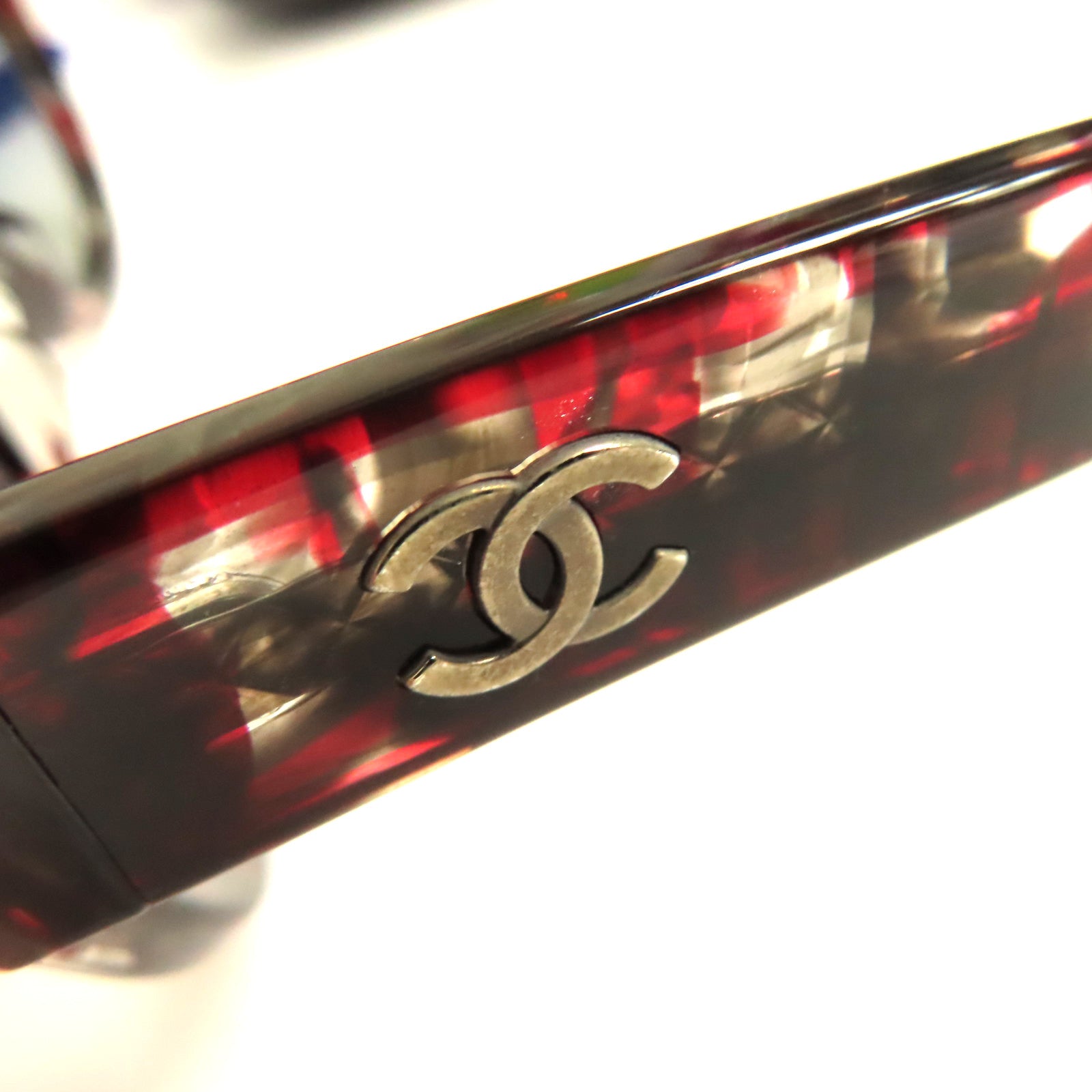 CHANEL 【激減優惠】PVC Sunglasses太陽眼鏡紅色/黑色