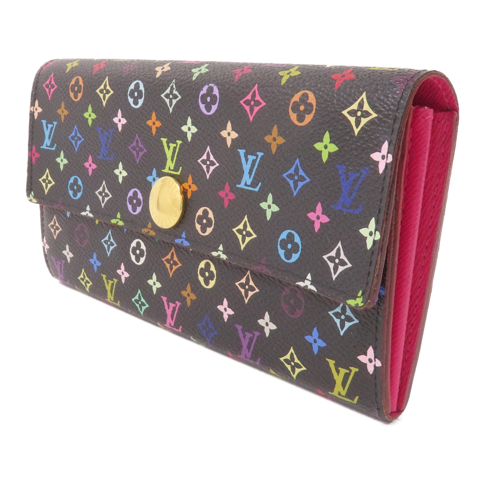 LOUIS VUITTON 【激減優惠】Monogram Multicolore Portefeuille Sarah金扣長錢包