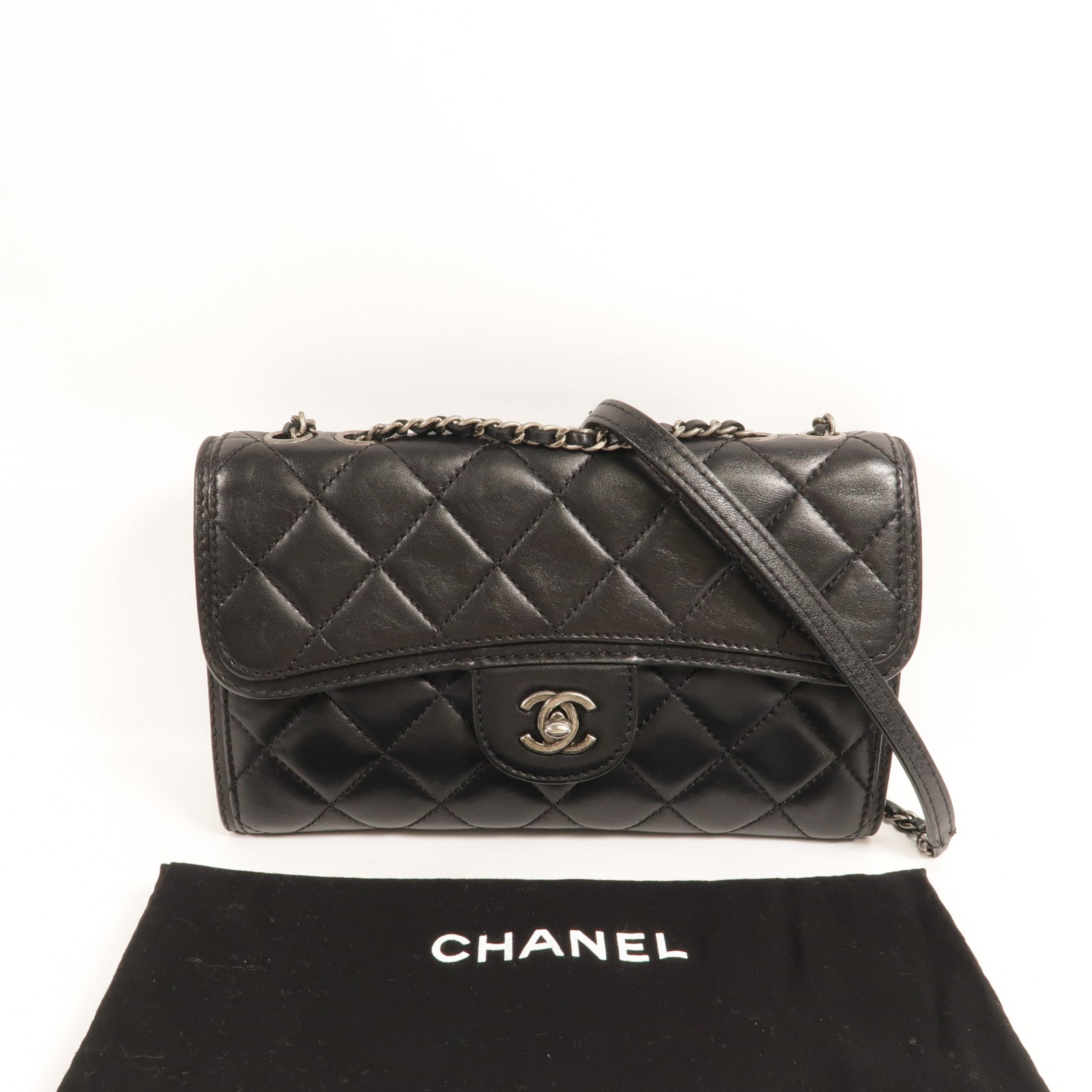 CHANEL 羊皮皮革Citizen Zip Flap肩背袋