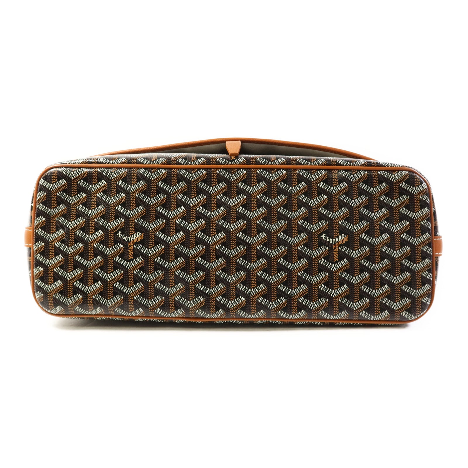 GOYARD 塗層帆布Capetien銀扣肩背袋