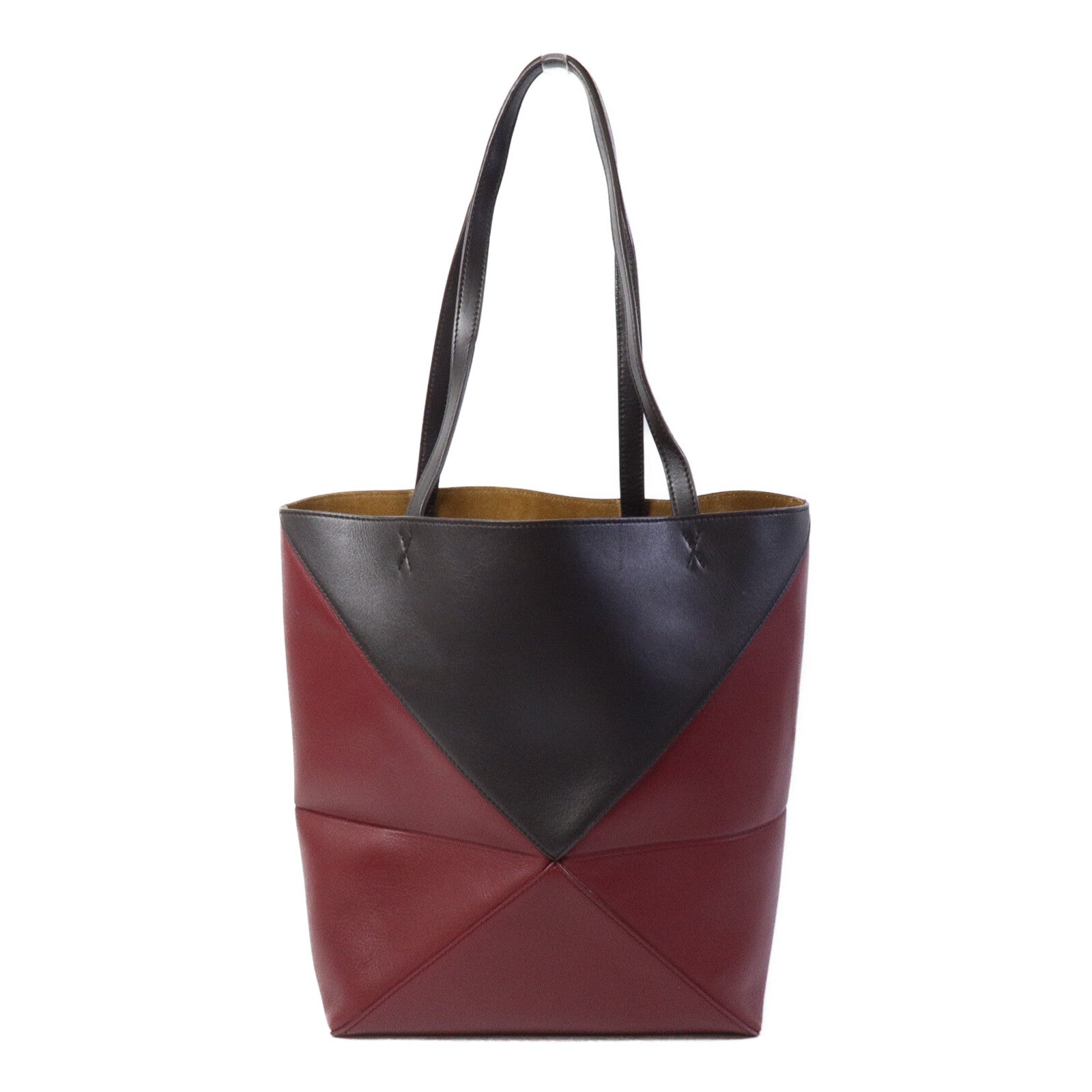 LOEWE 牛皮皮革Medium Puzzle Fold手挽袋