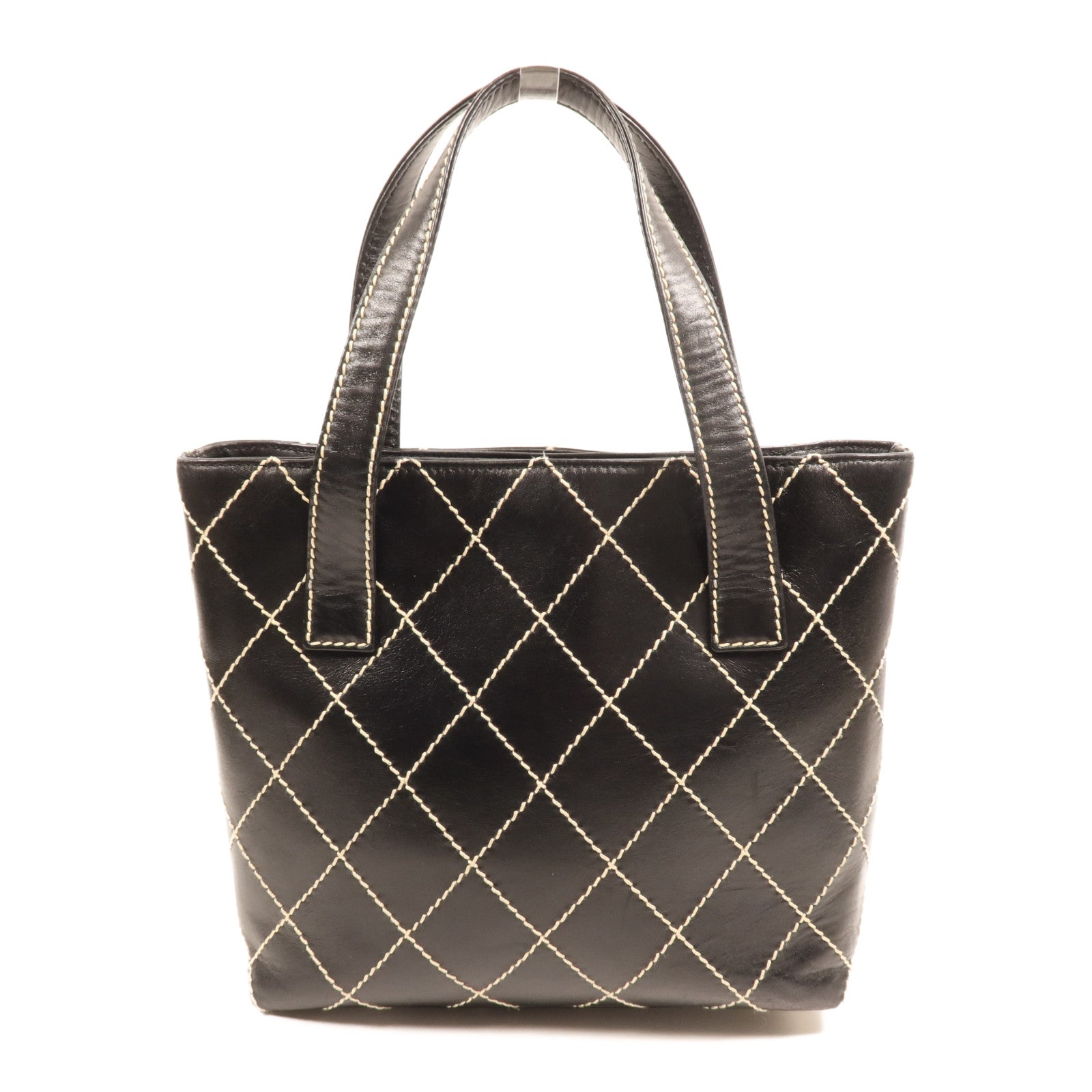 CHANEL 牛皮皮革Tote Bag金扣手挽袋