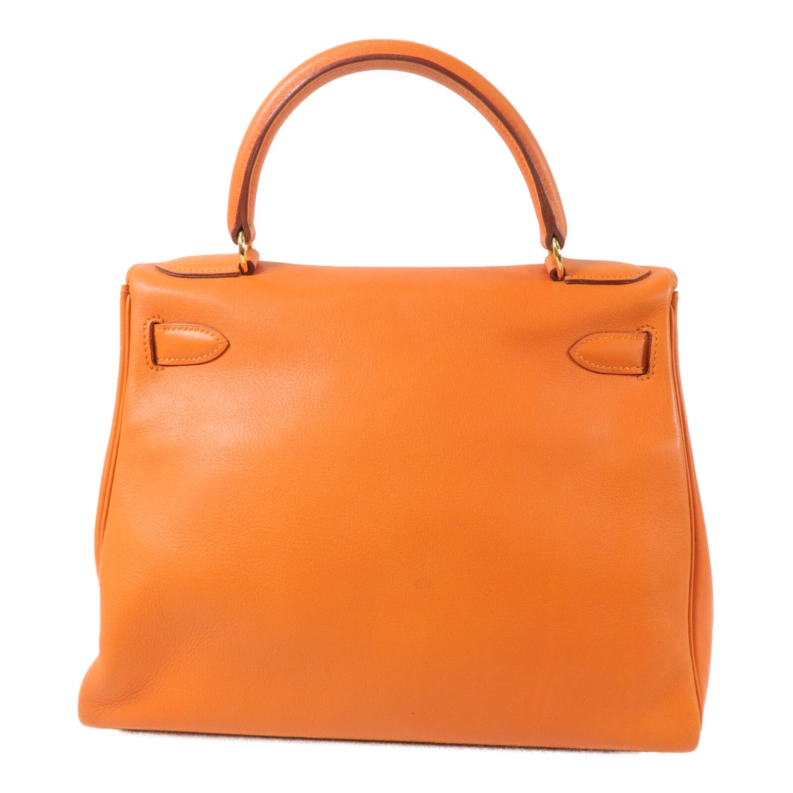 HERMES Swift皮革Kelly 28手挽肩背兩用袋Orange H