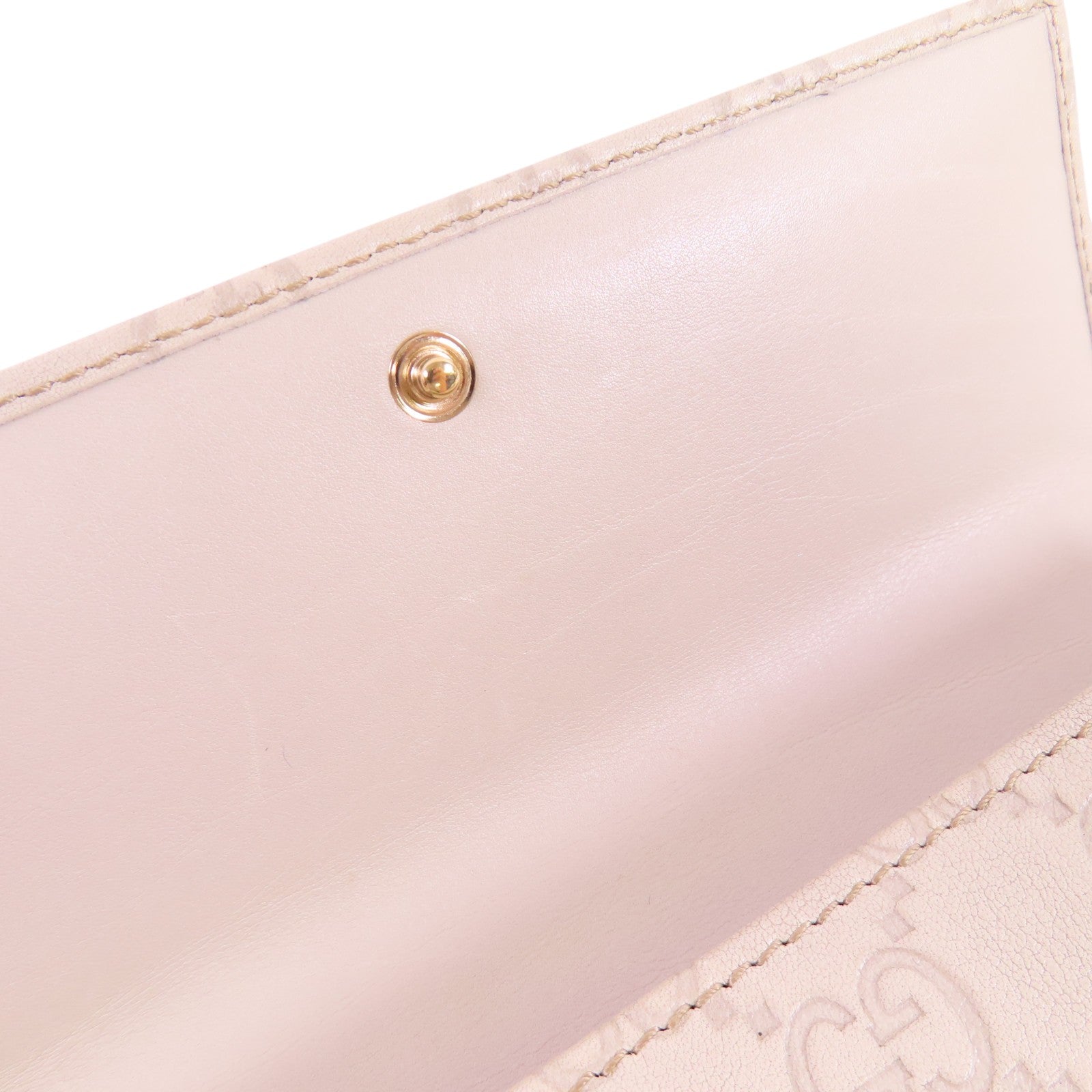 GUCCI GG GHW Shima Lovely Long Wallet 245728 Calfskin Leather