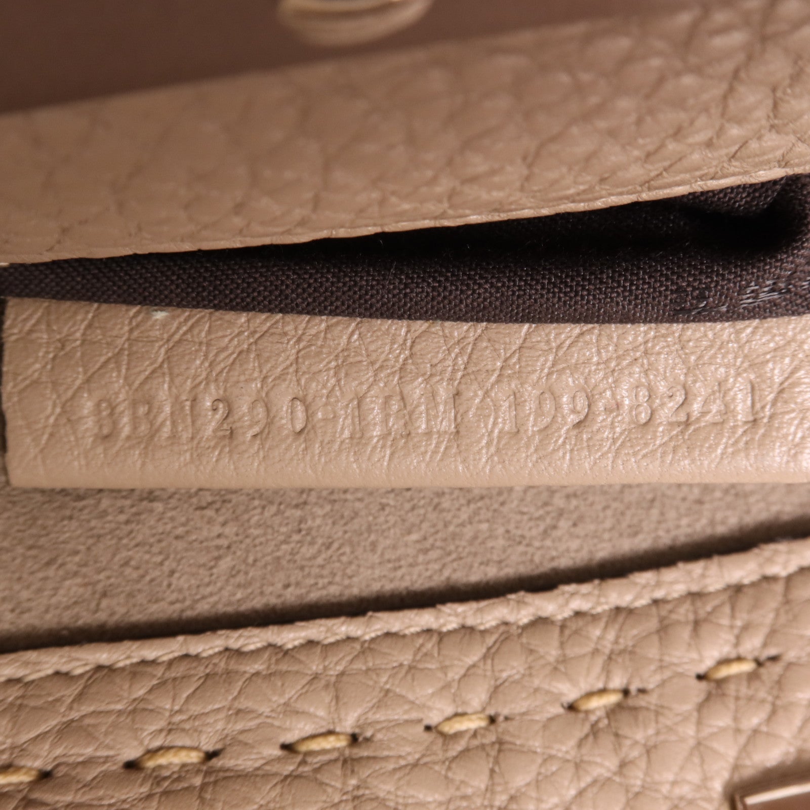 FENDI 牛皮皮革Peekaboo銀扣手挽肩背兩用袋