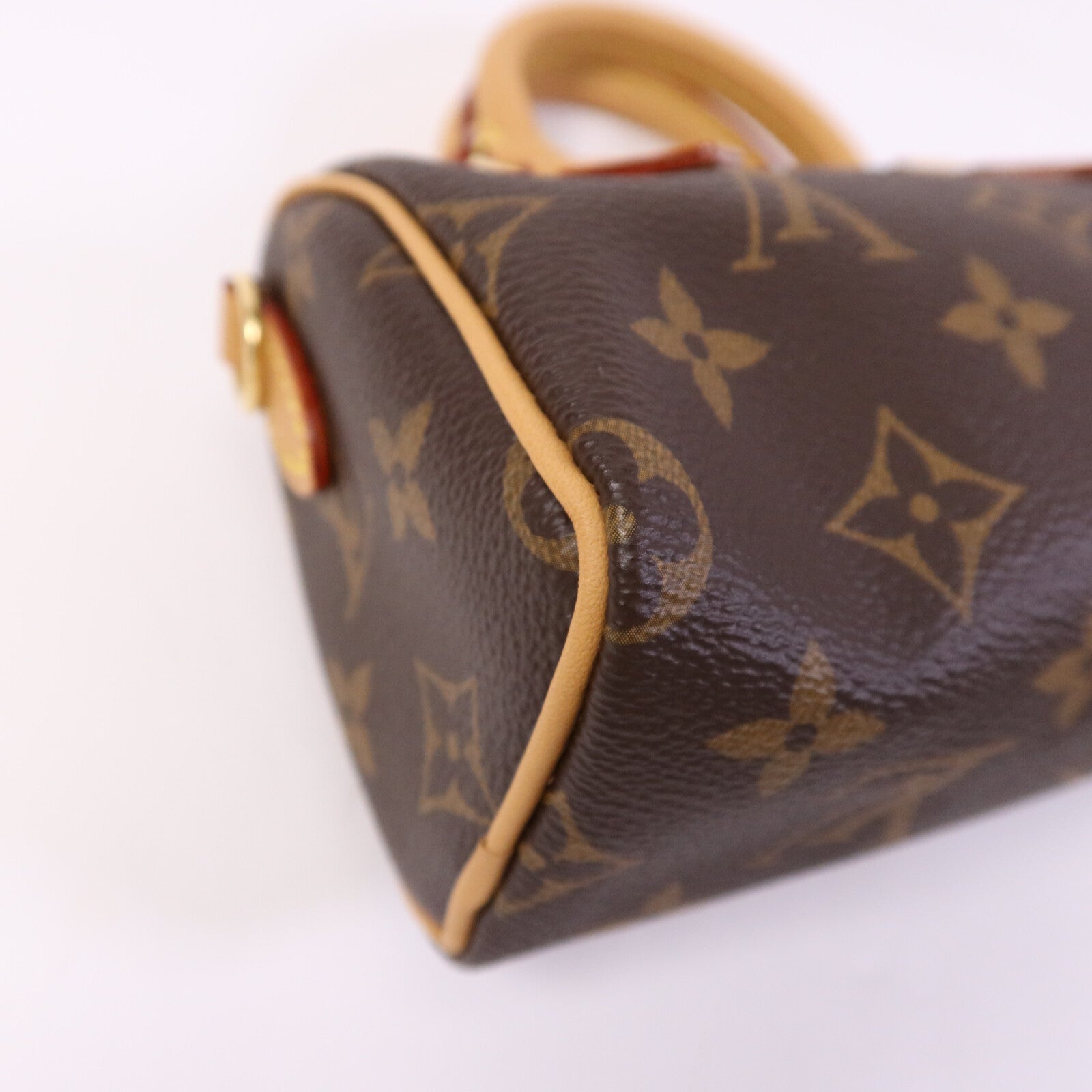 LOUIS VUITTON Monogram Nano Speedy金扣手挽肩背兩用袋