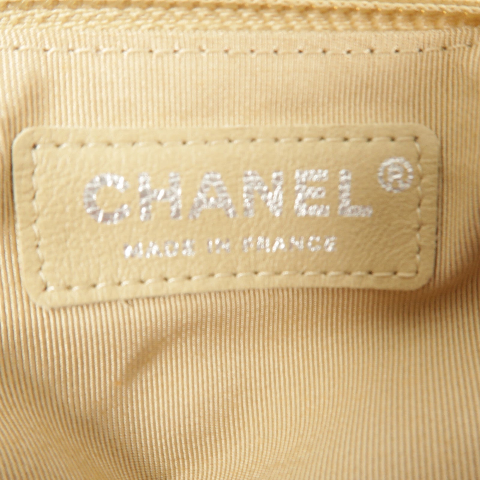 CHANEL 絨布Chain Shoulder鏈帶肩背袋
