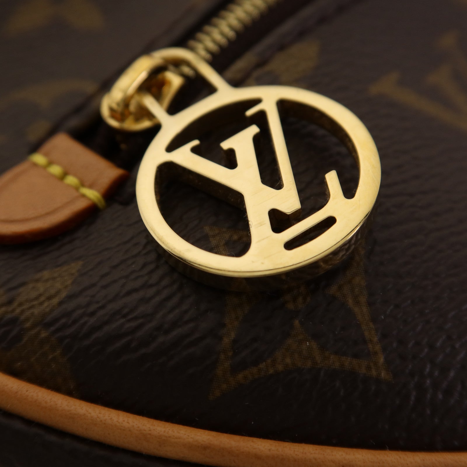 LOUIS VUITTON Monogram Loop金扣肩背袋棕色