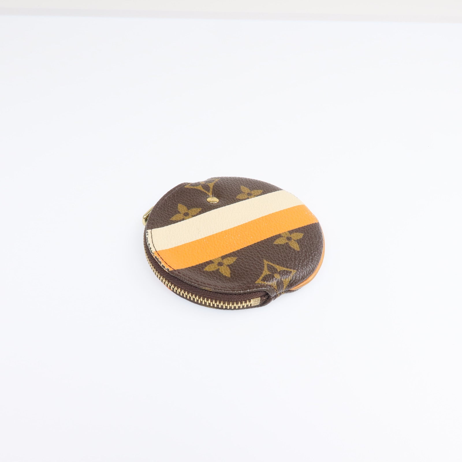 LOUIS VUITTON Monogram Groom Coin Case金扣零錢包