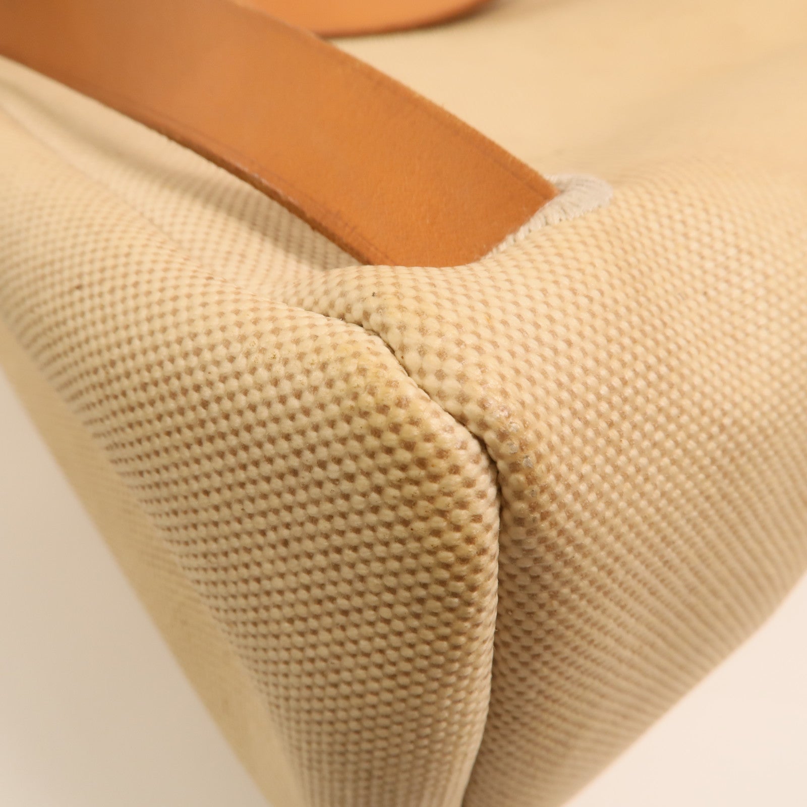 HERMES 帆布Herbag A Dos Zip銀扣背包Gold