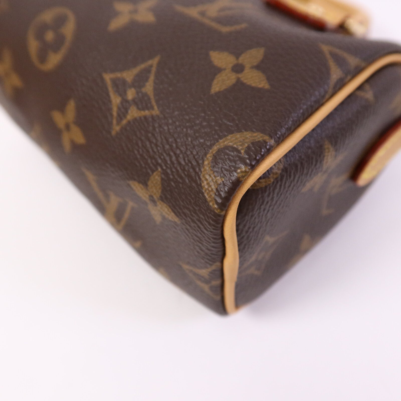 LOUIS VUITTON Monogram Nano Speedy金扣手挽肩背兩用袋