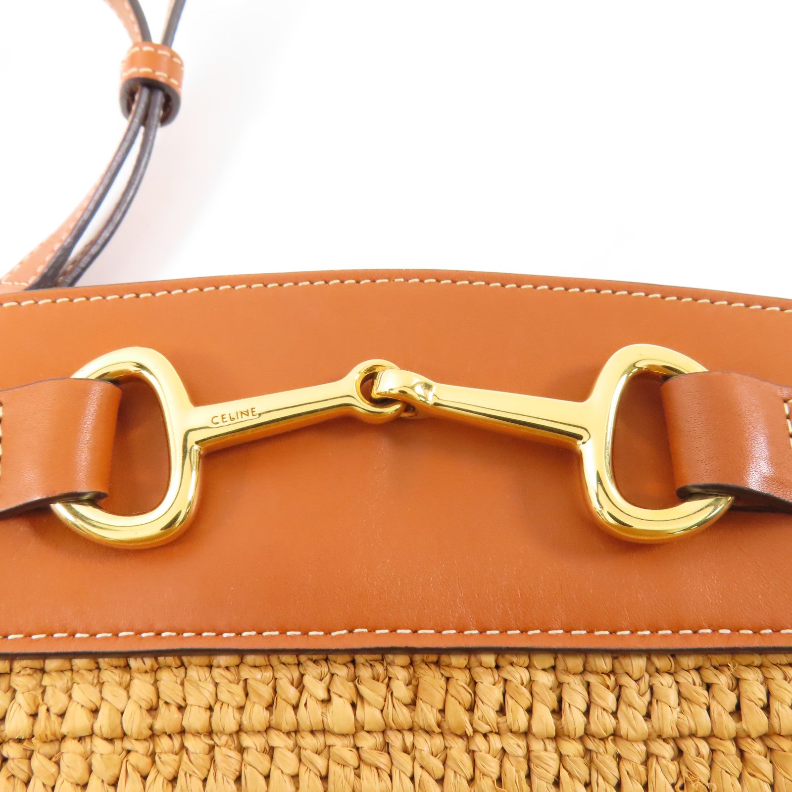 CELINE 酒椰Crecy Bucket Bag金扣肩背袋