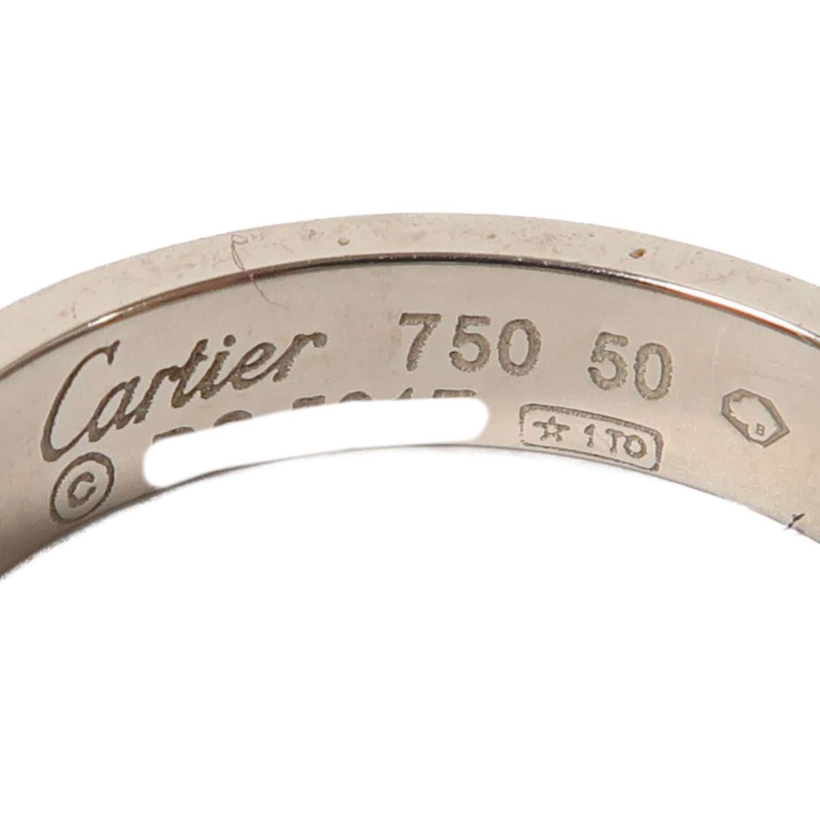 CARTIER 18K黃金Love Wedding Ring戒指Cartier#50/US#5
