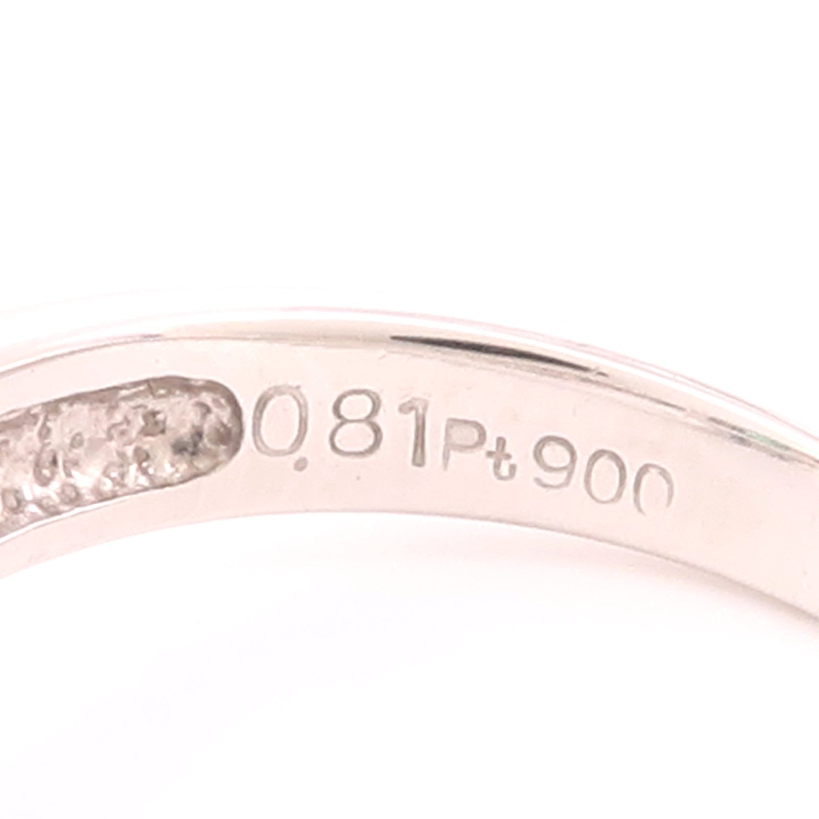 JEWELRY PT900鉑金Emerald Ring綠寶石/鑽石戒指
