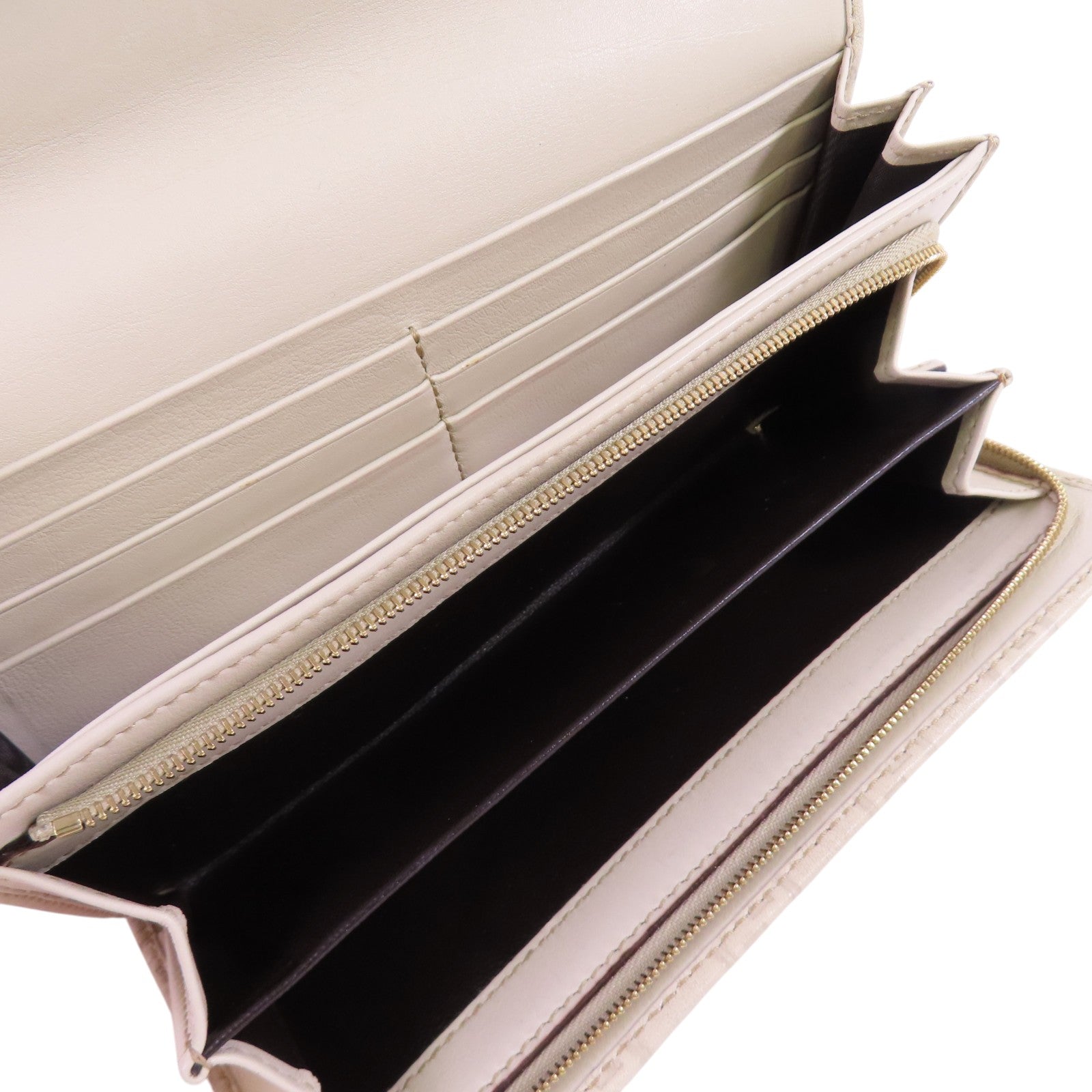 GUCCI GG GHW Shima Lovely Long Wallet 245728 Calfskin Leather