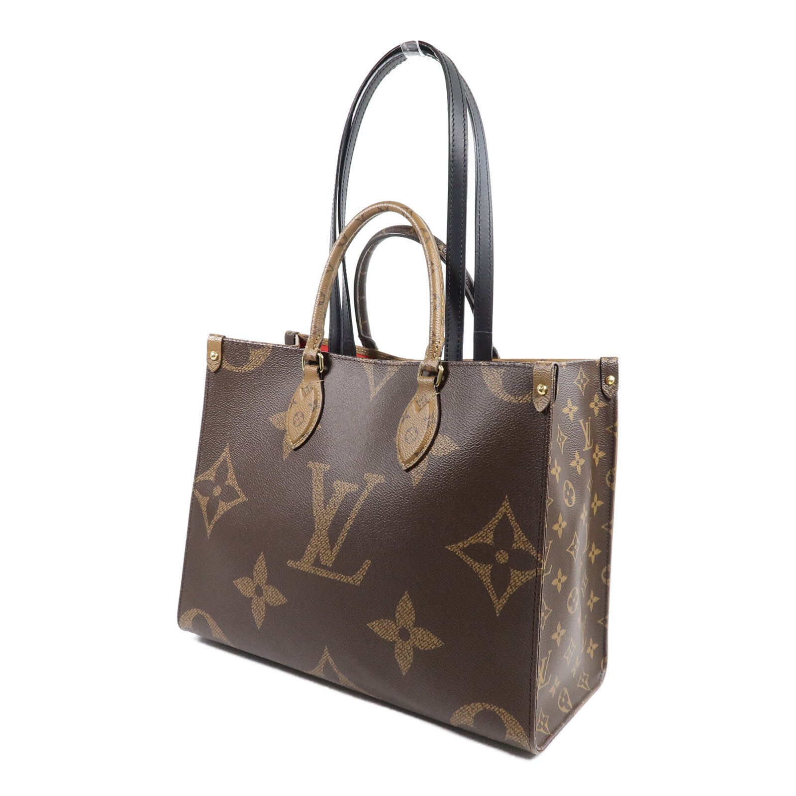 LOUIS VUITTON Monogram Giant On The Go MM手挽肩背兩用袋