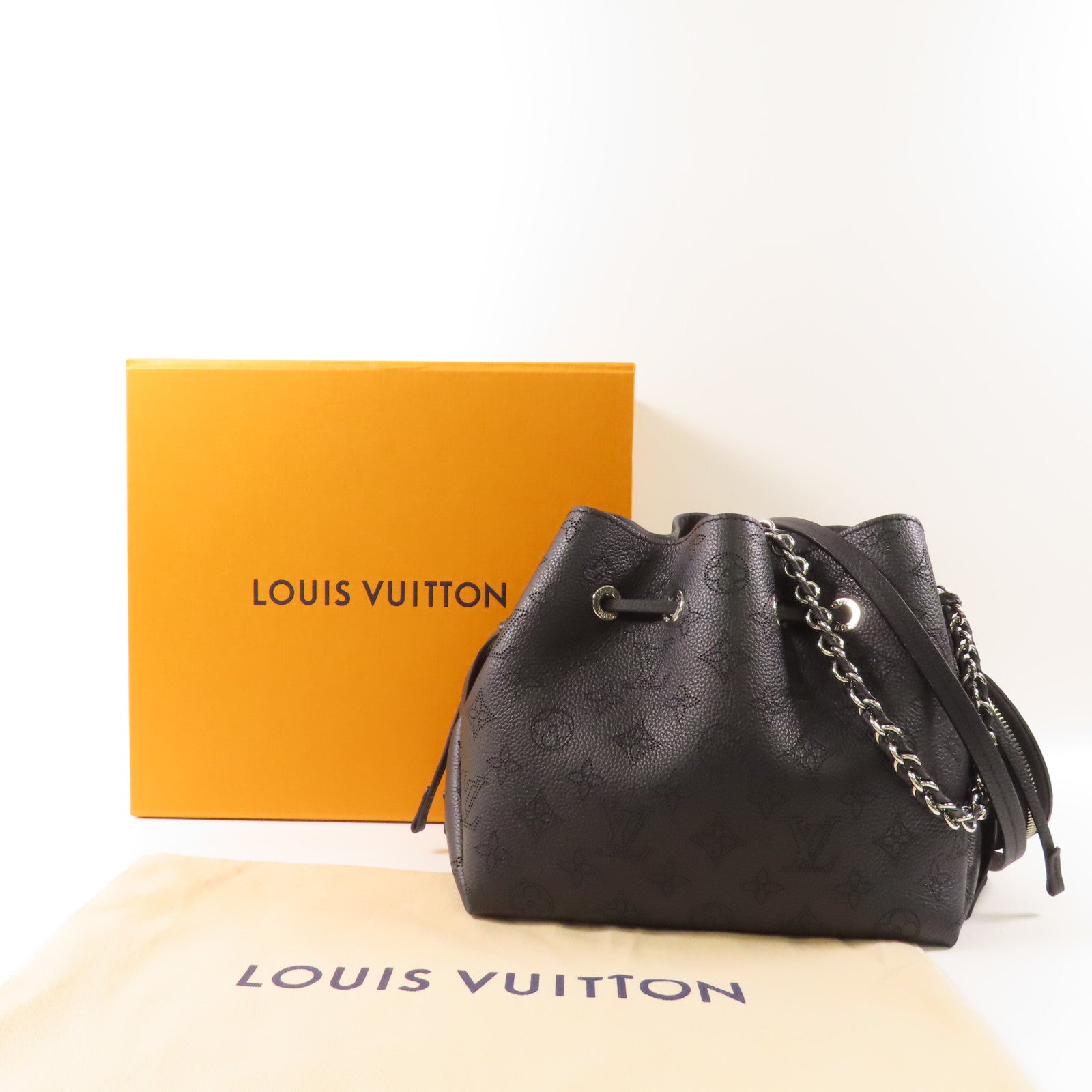 LOUIS VUITTON Mahina Bella銀扣手挽肩背兩用袋