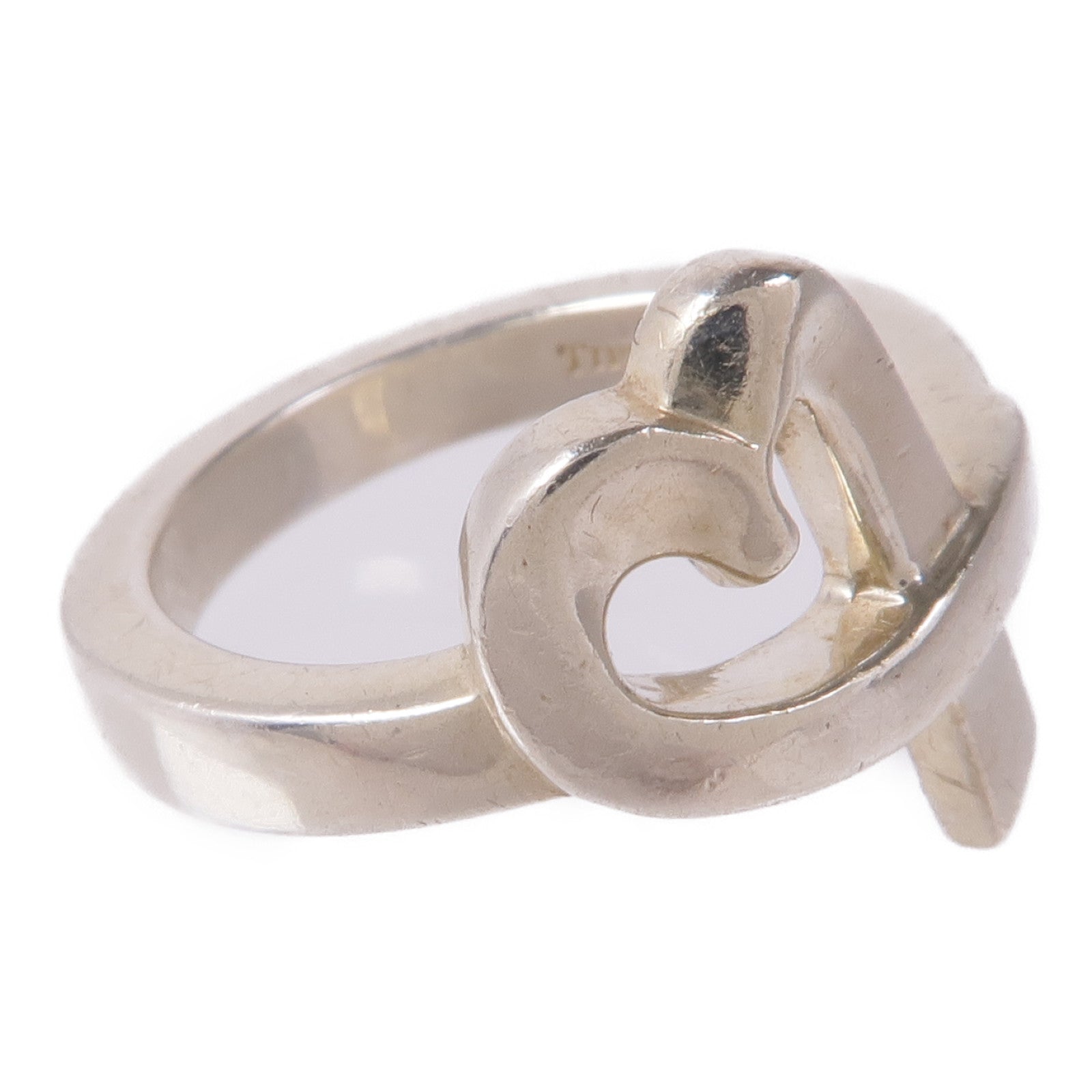 TIFFANY＆CO 925純銀Loving Heart Ring戒指US#5