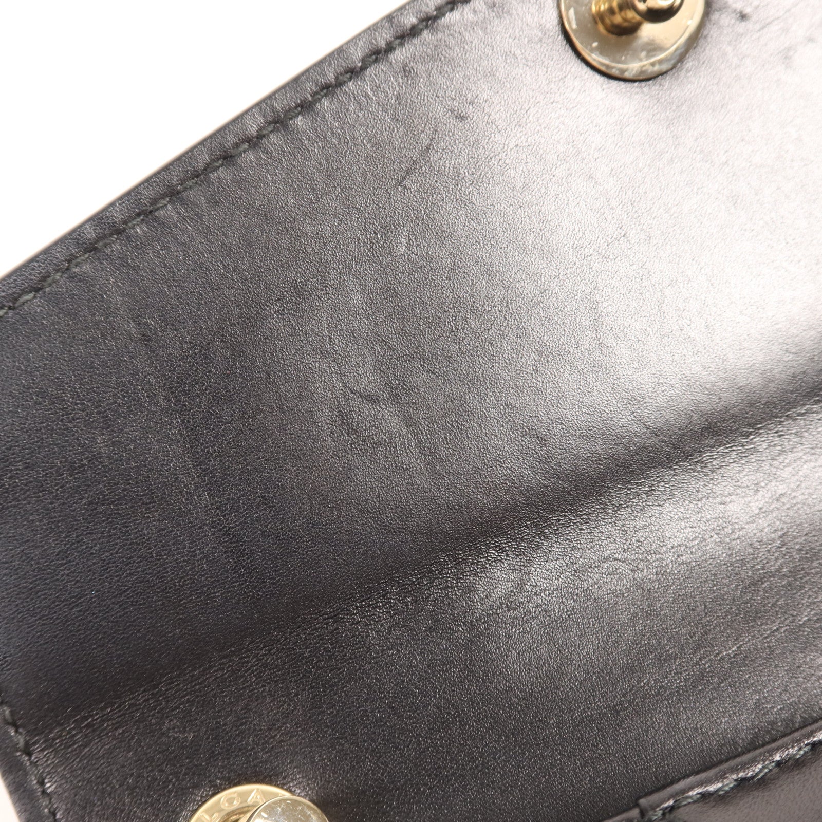 BVLGARI 牛皮皮革Chain Shoulder金扣鏈帶肩背袋