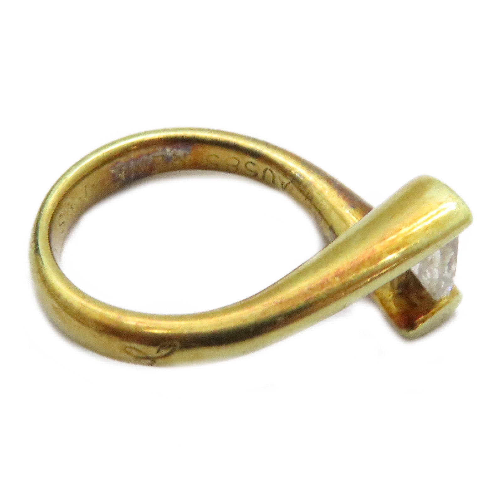 JEWELRY 【激減優惠】14K黃金Diamond Ring鑽石戒指US#.75