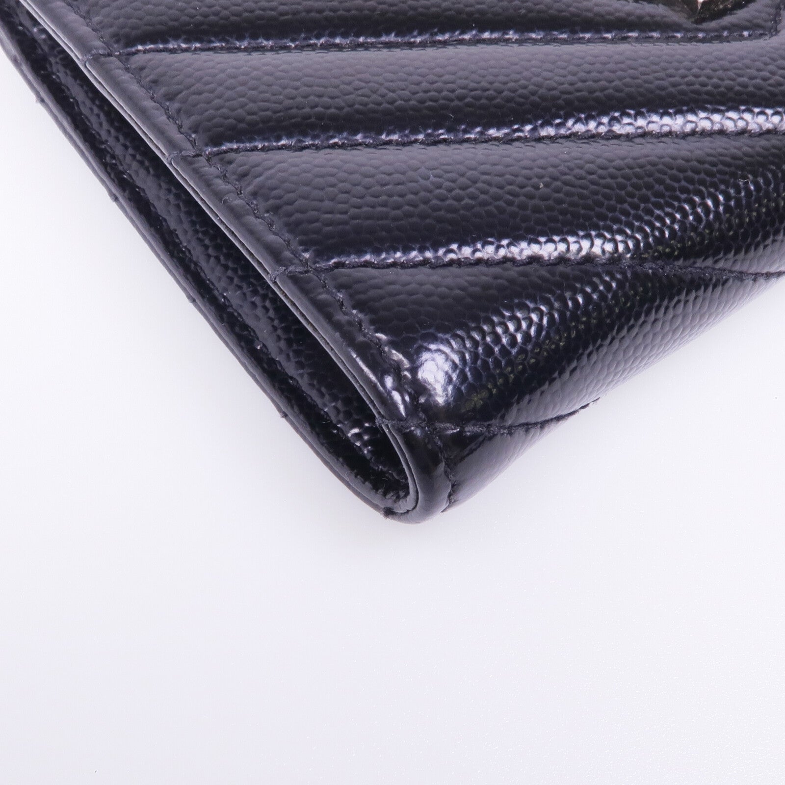 SAINT LAURENT 牛皮皮革Wallet銀扣卡片套