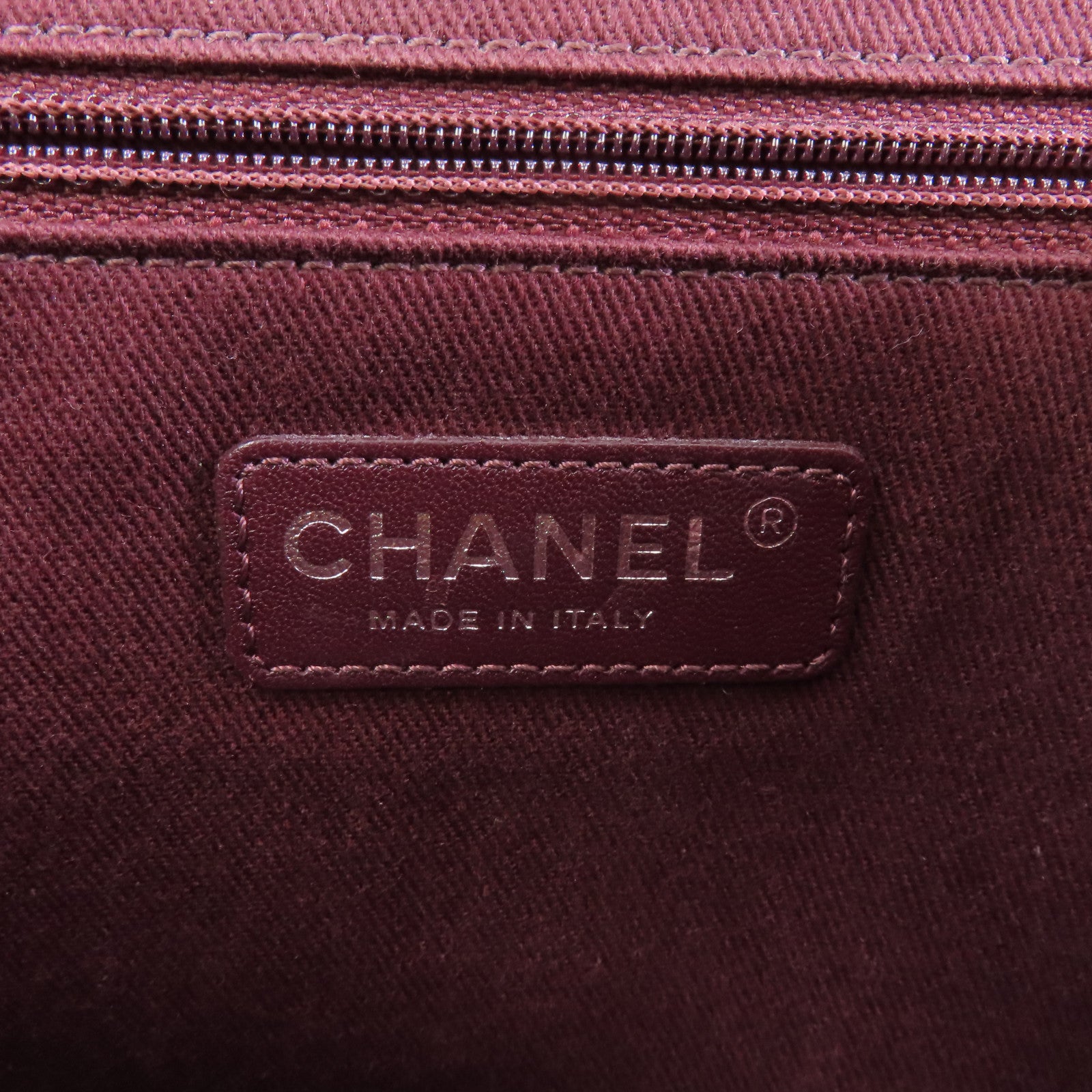 CHANEL 菱格Caviar皮革Chain Shoulder銀扣鏈帶手挽肩背兩用袋橙色