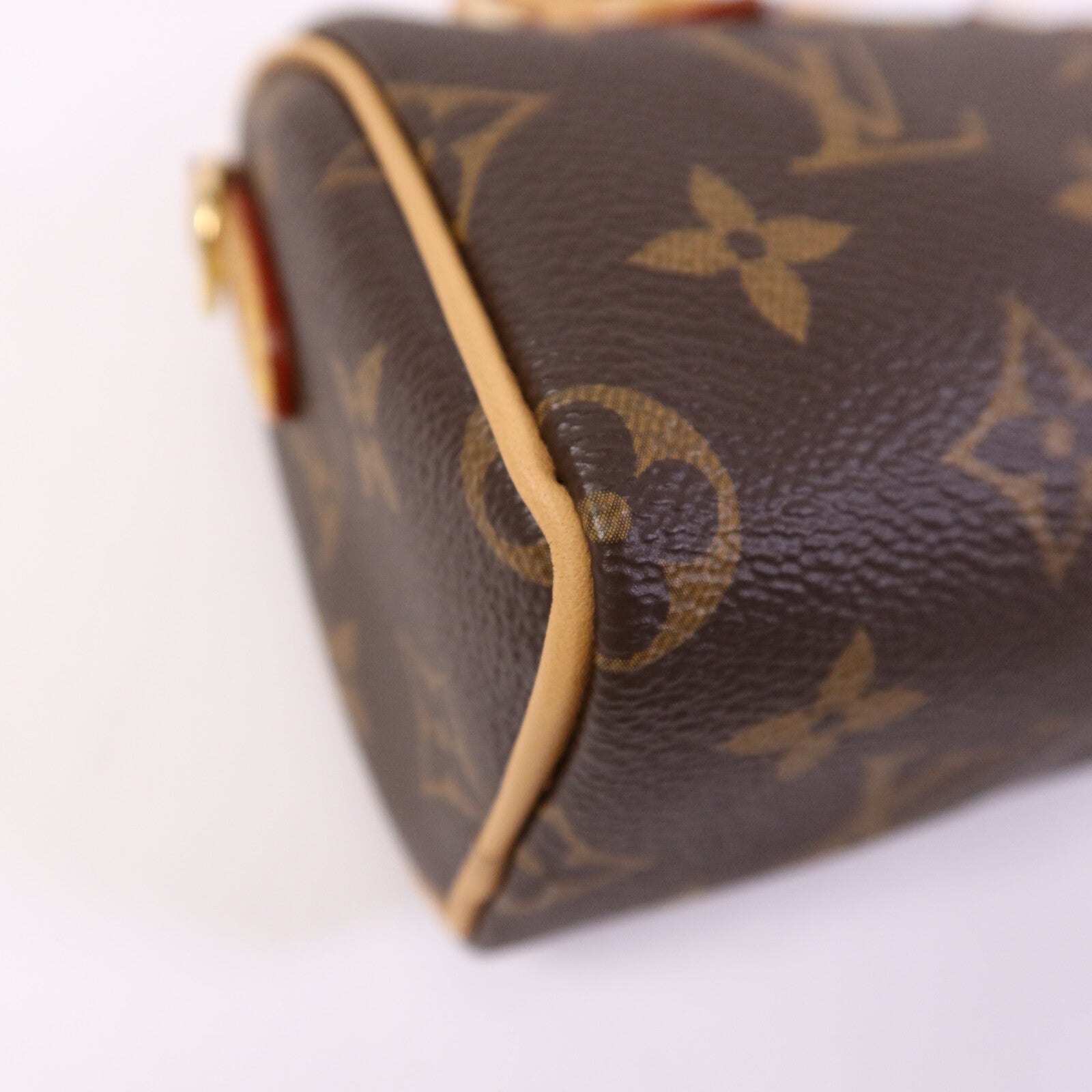 LOUIS VUITTON Monogram Nano Speedy金扣手挽肩背兩用袋