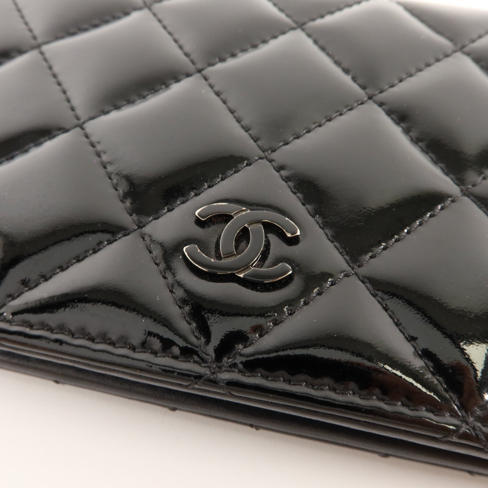 CHANEL 漆皮皮革Long Wallet長錢包