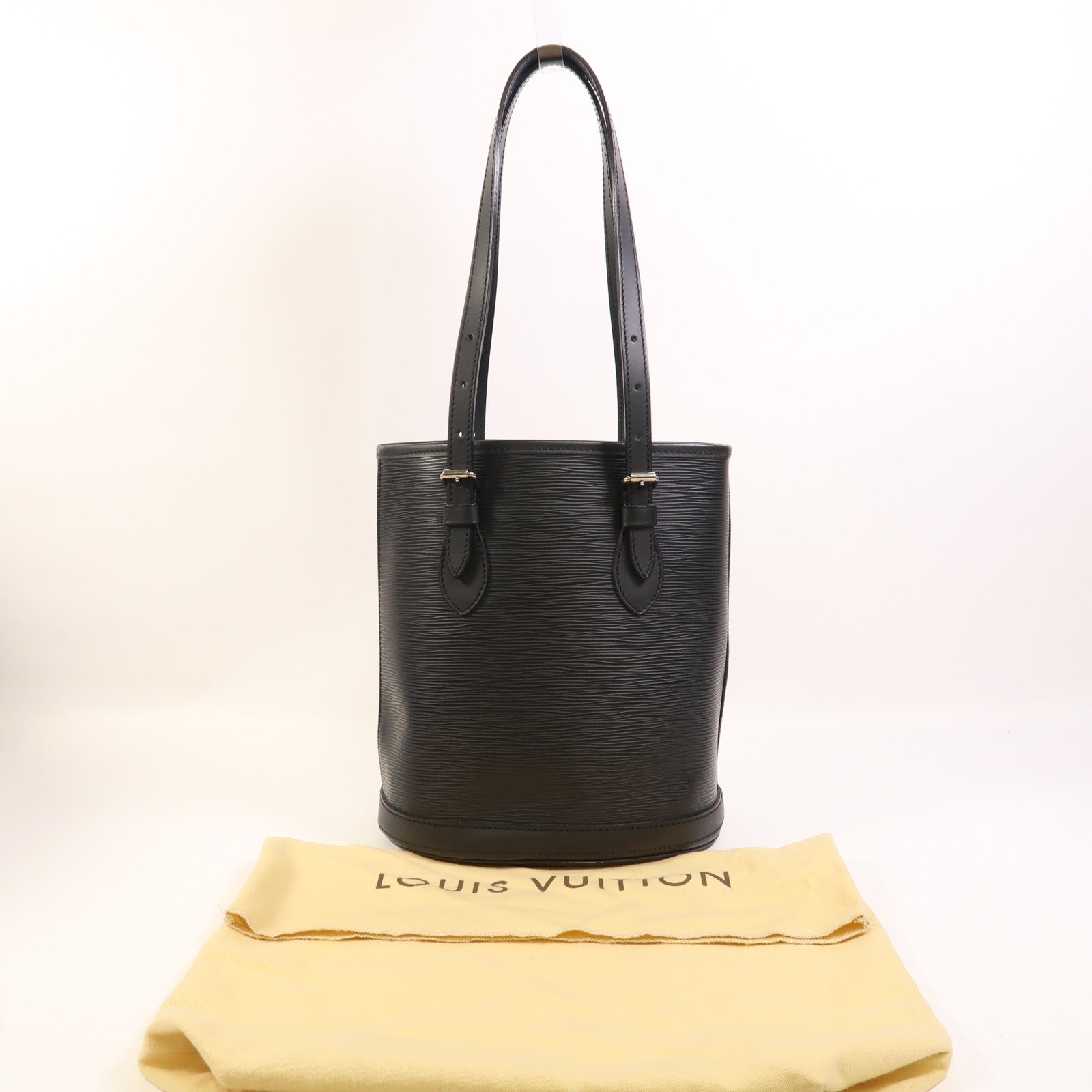 LOUIS VUITTON Epi Bucket PM銀扣肩背袋