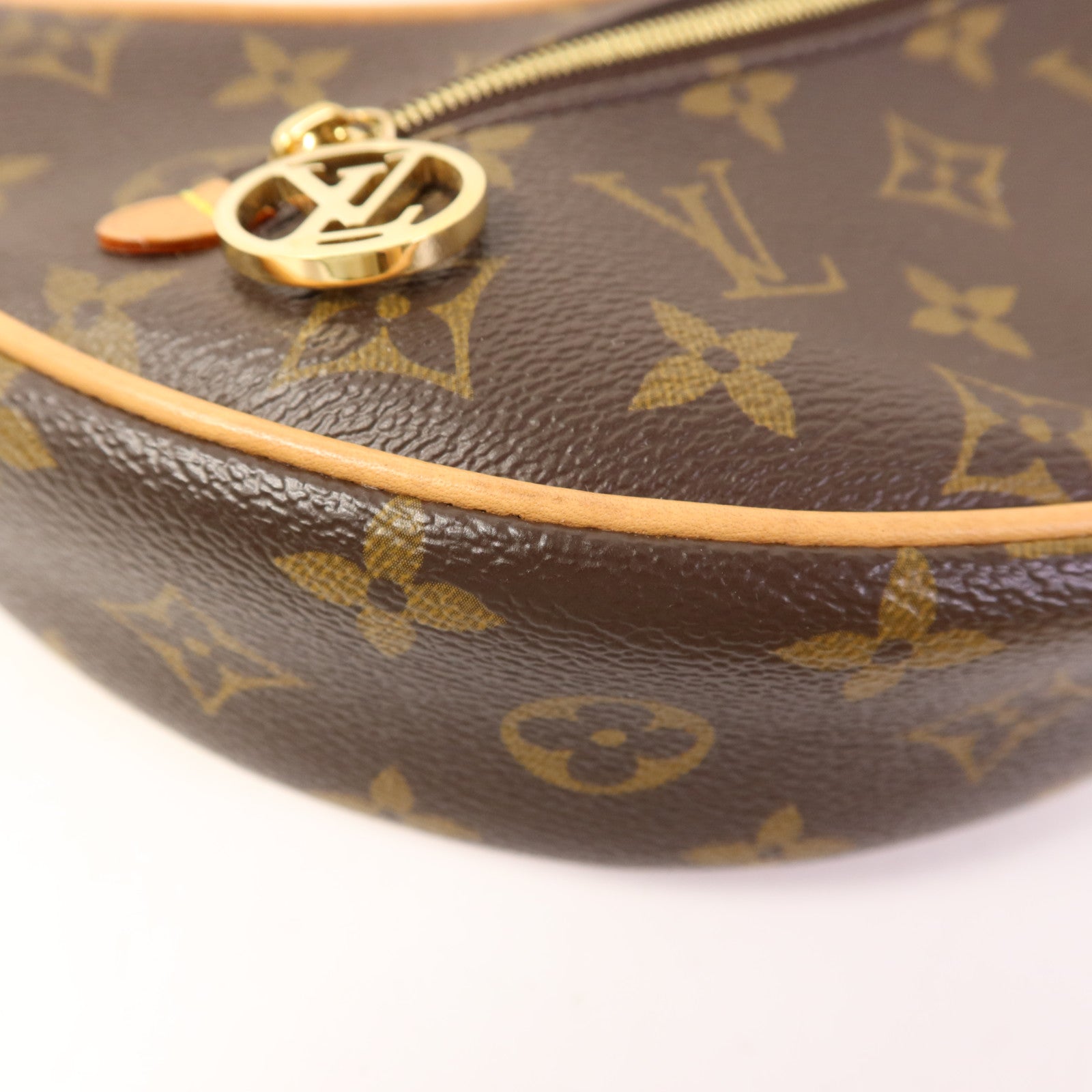 LOUIS VUITTON Monogram Loop金扣肩背袋棕色