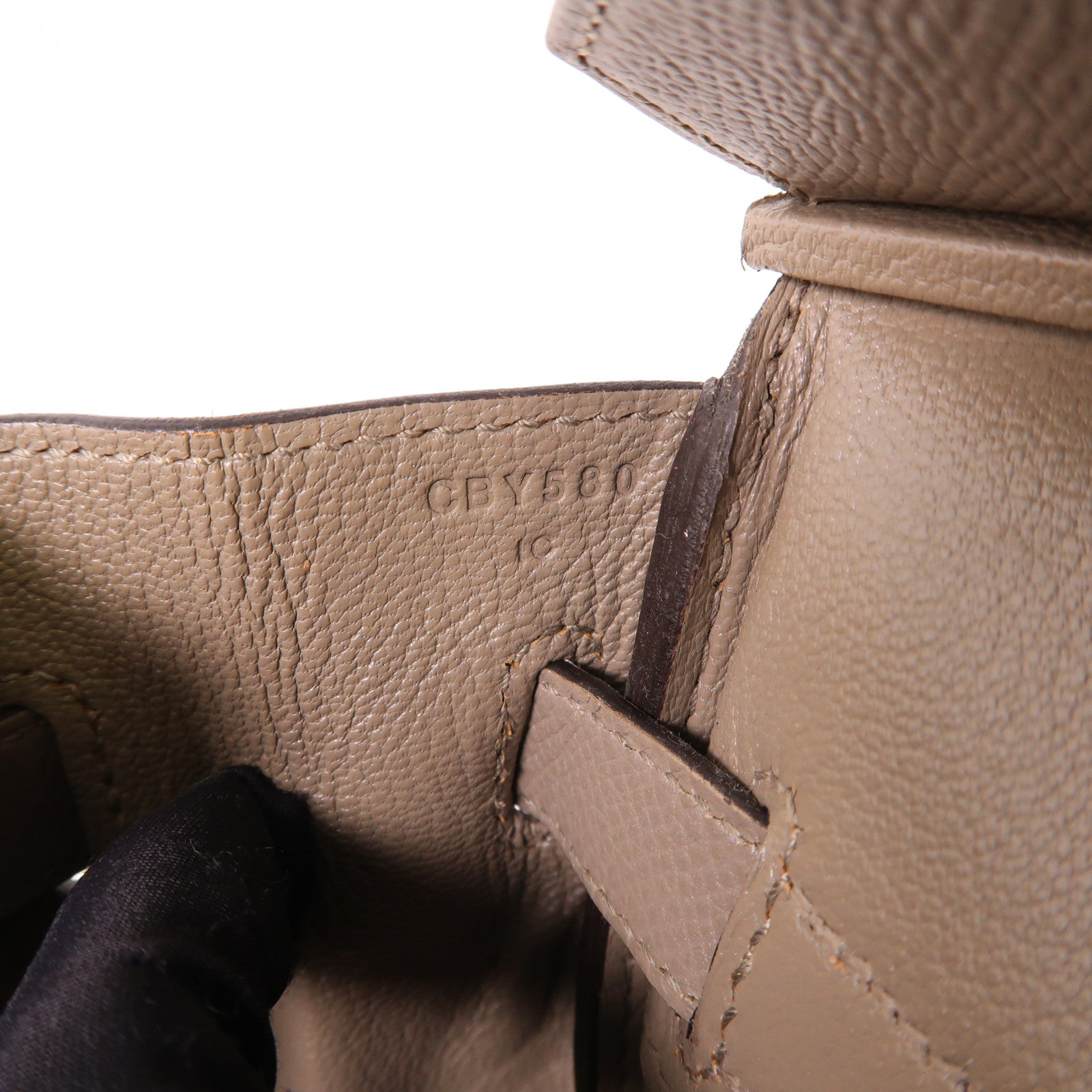 HERMES Epsom皮革Birkin 30金扣手挽袋Gris Asphalt