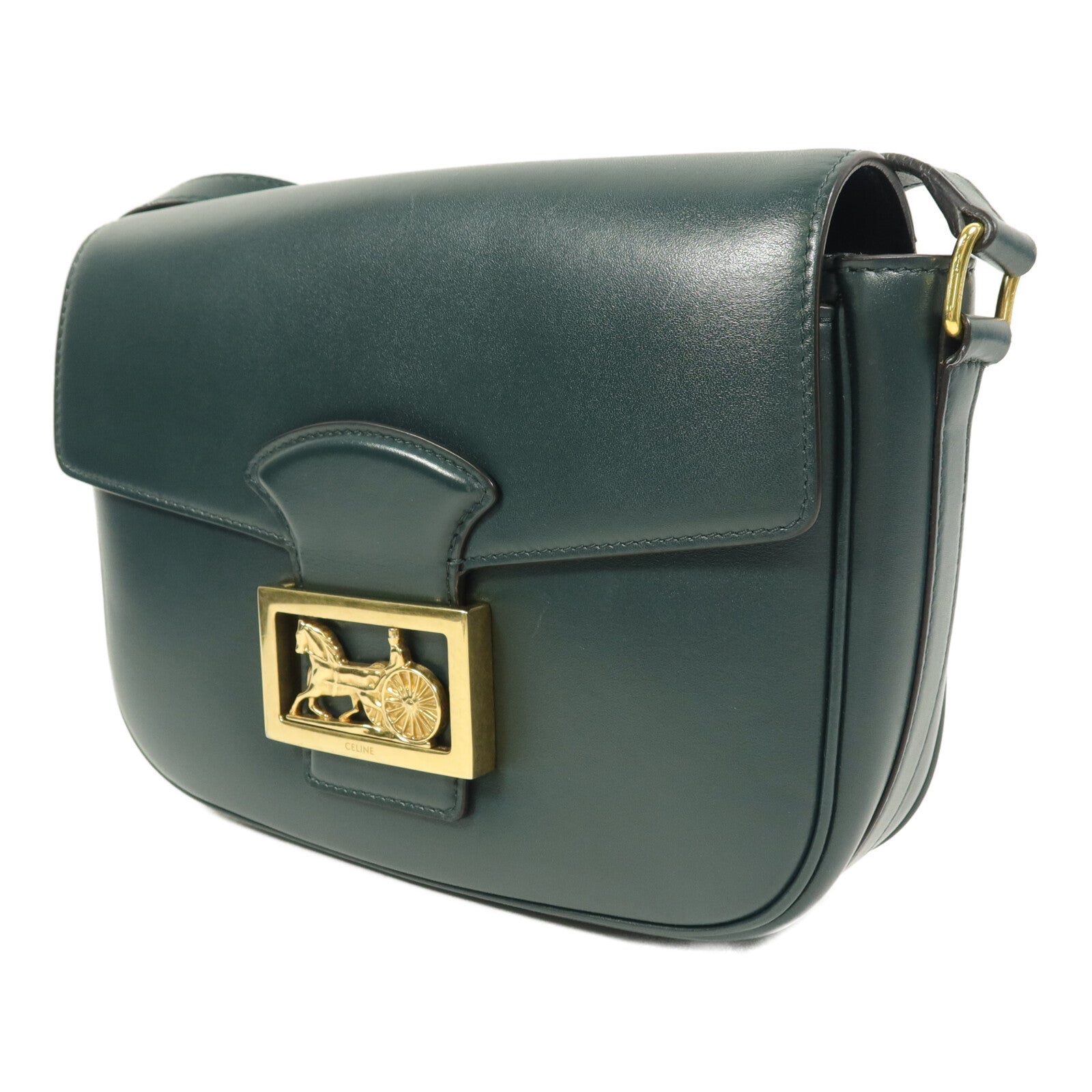 CELINE 牛皮皮革Horse Box Bag肩背袋