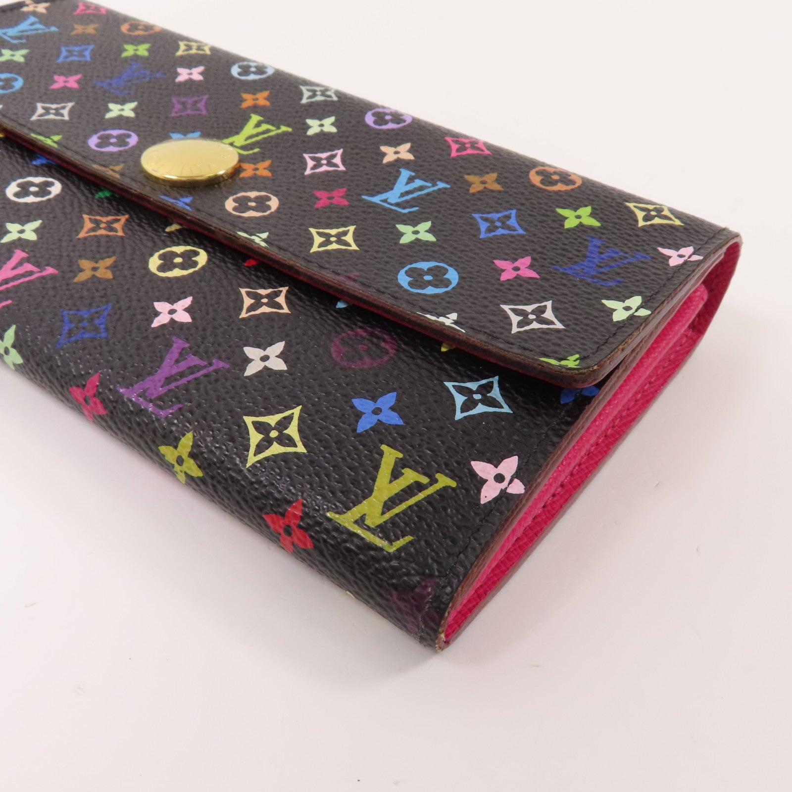 LOUIS VUITTON 【激減優惠】Monogram Multicolore Portefeuille Sarah金扣長錢包