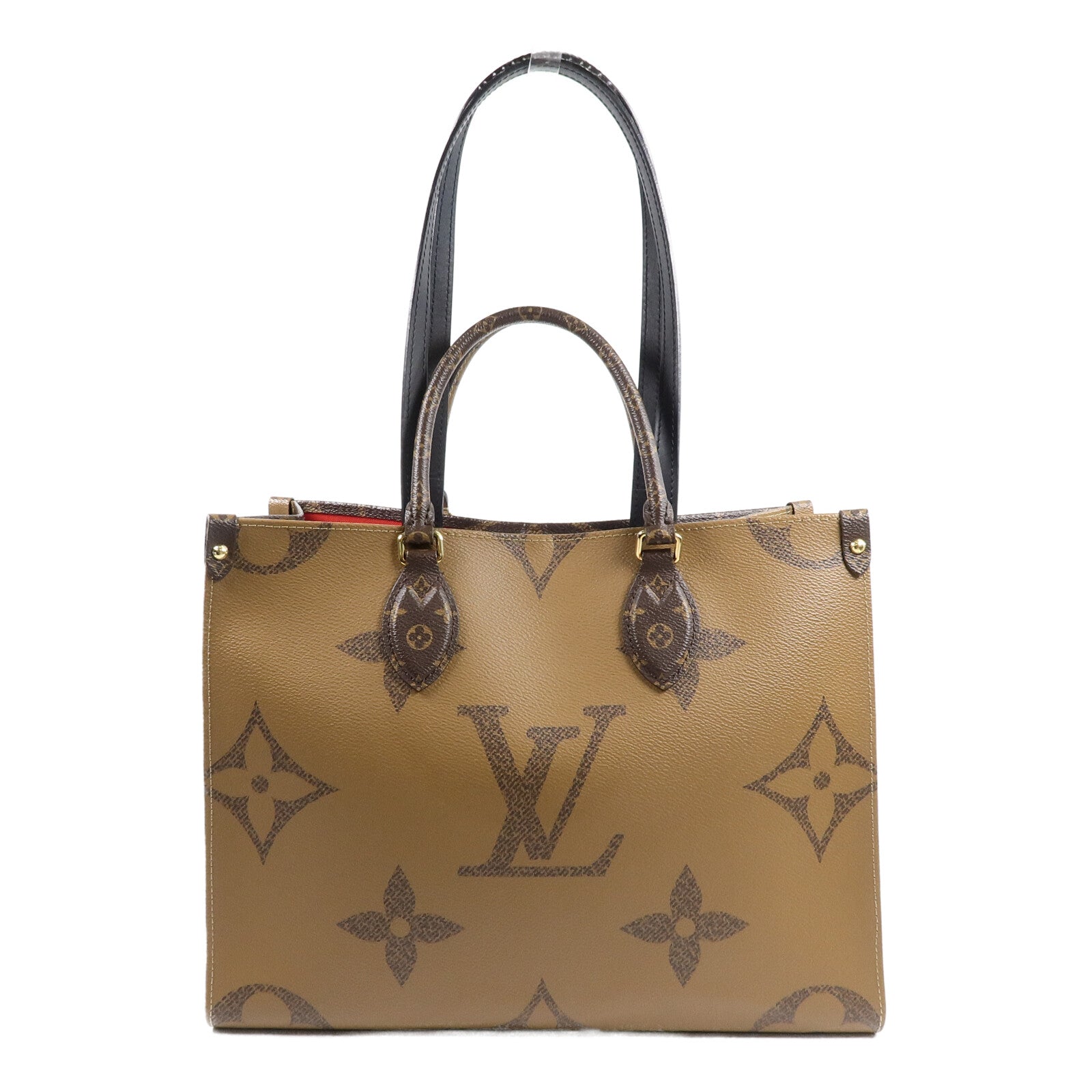 LOUIS VUITTON Monogram Giant On The Go MM手挽肩背兩用袋