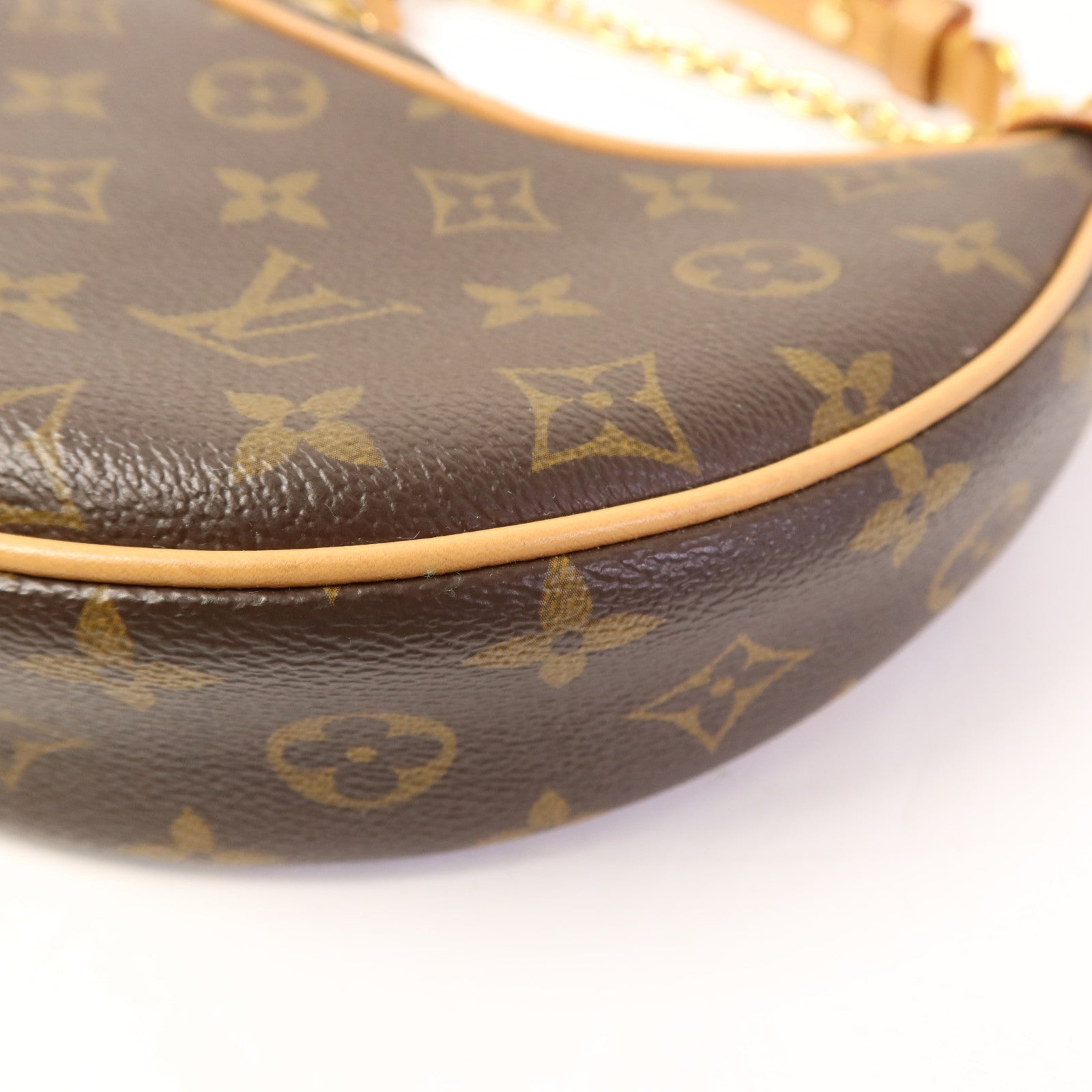 LOUIS VUITTON Monogram Loop金扣肩背袋棕色