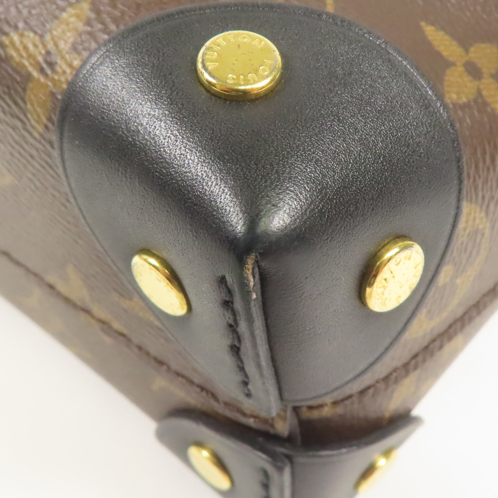 LOUIS VUITTON 【激減優惠】Monogram Petite Malle Souple金扣手挽肩背兩用袋棕色