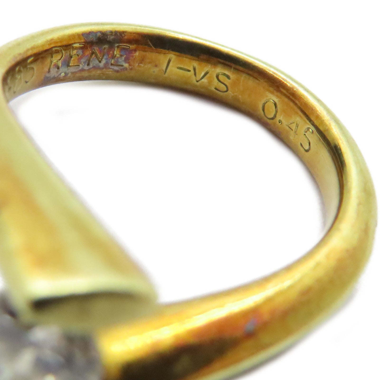 JEWELRY 【激減優惠】14K黃金Diamond Ring鑽石戒指US#.75
