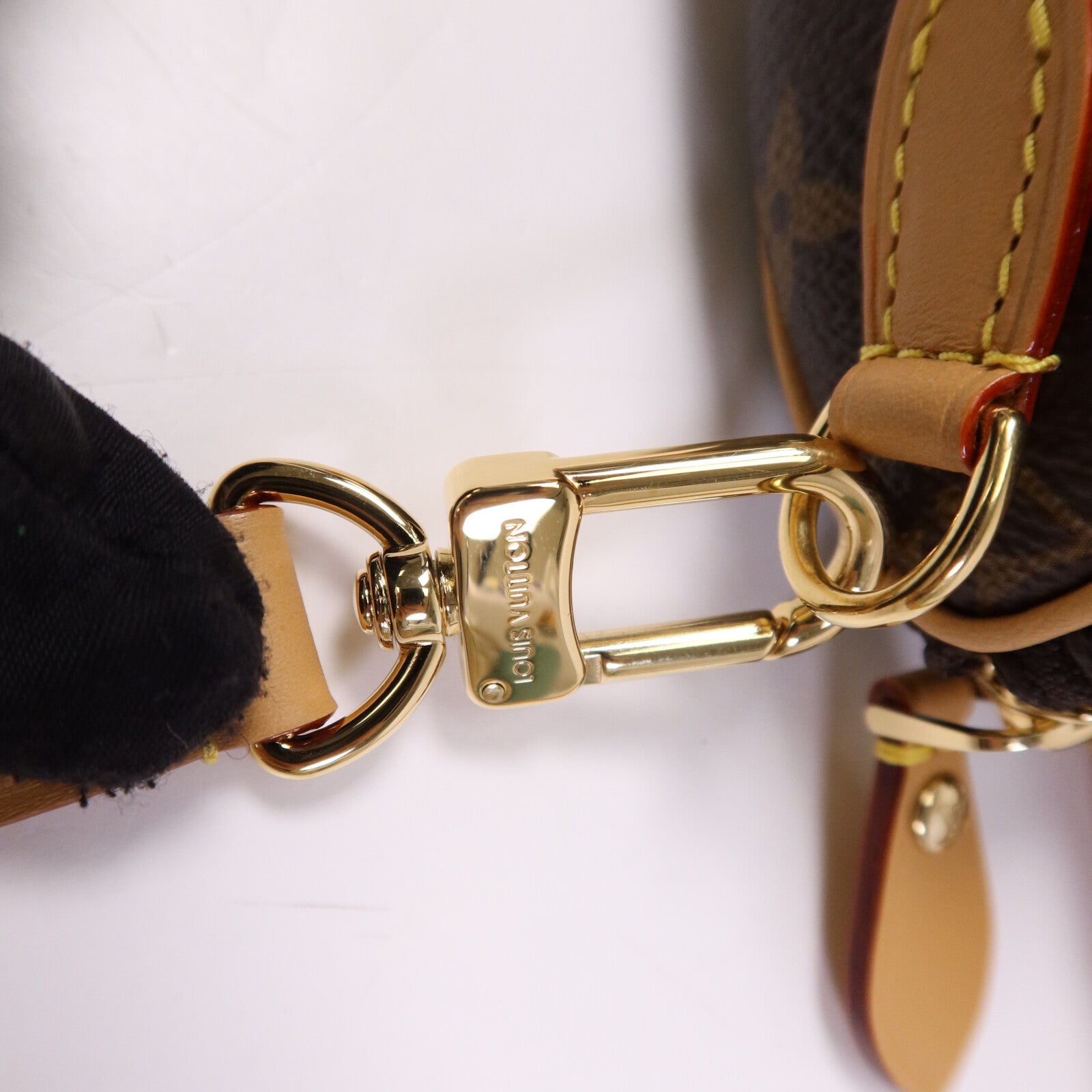 LOUIS VUITTON Monogram Nano Speedy金扣手挽肩背兩用袋