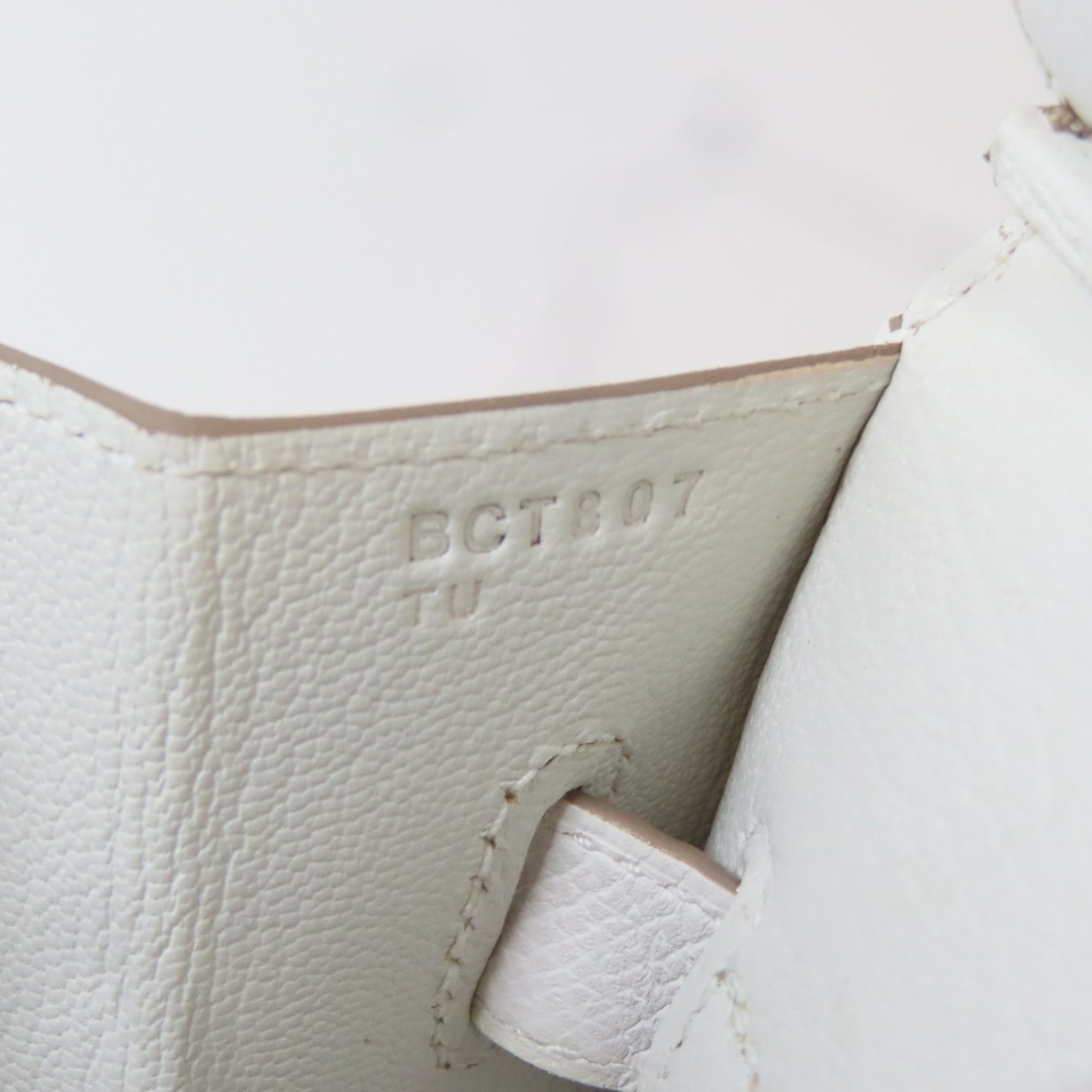 HERMES Epsom皮革Birkin 30金扣手挽袋白色