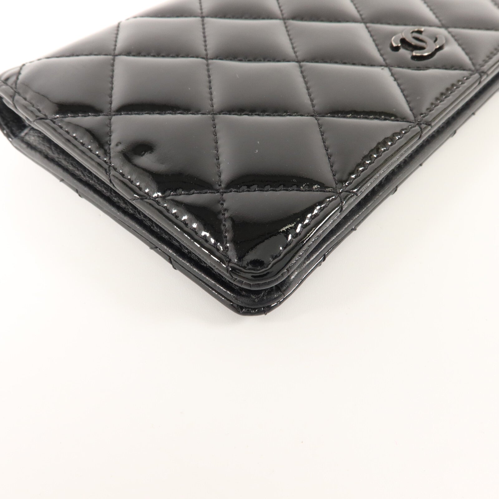 CHANEL 漆皮皮革Long Wallet長錢包