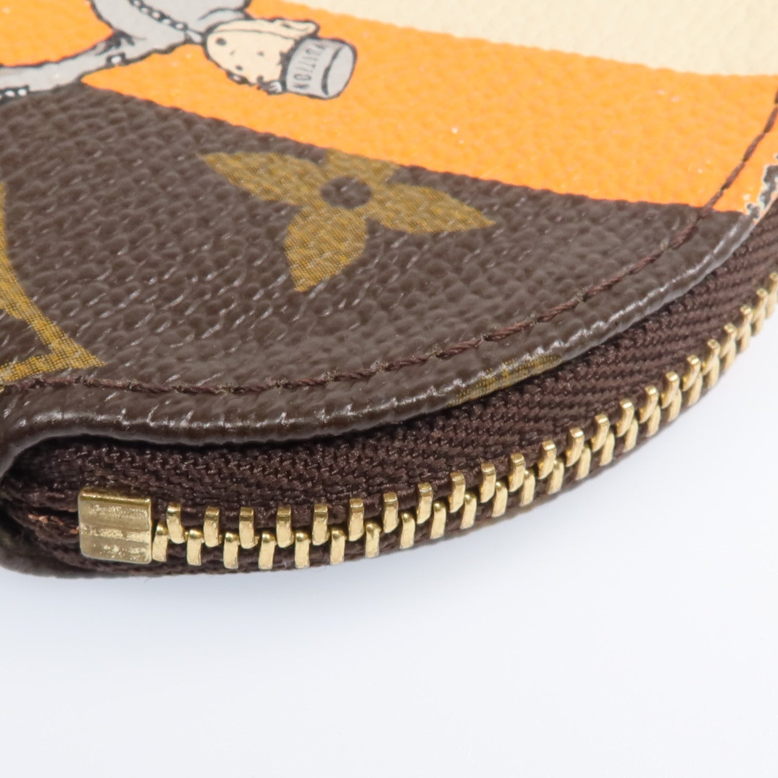 LOUIS VUITTON Monogram Groom Coin Case金扣零錢包