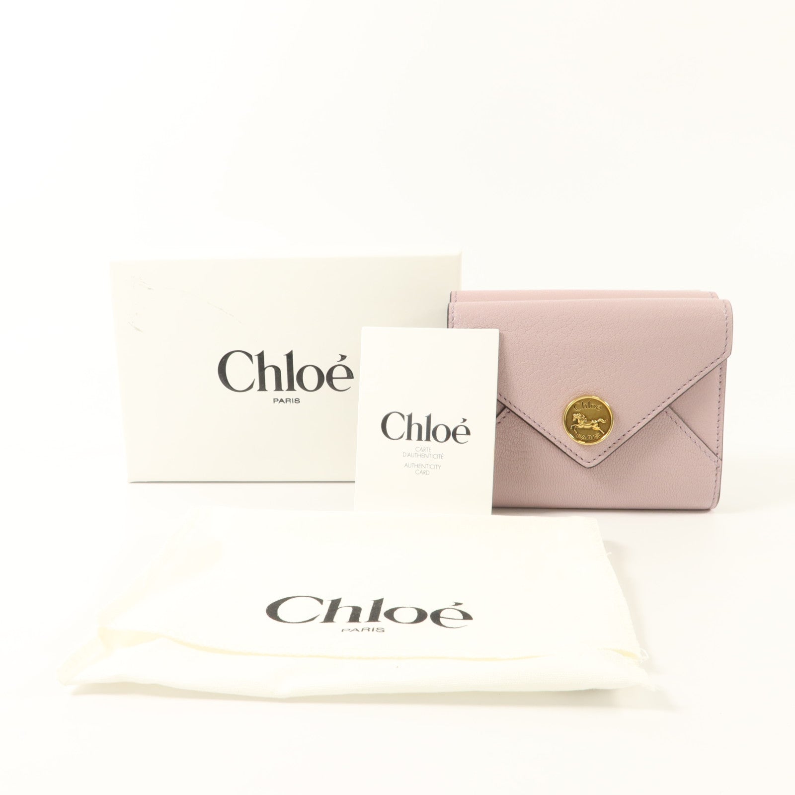 Chloe 山羊皮皮革Trifold Wallet錢包