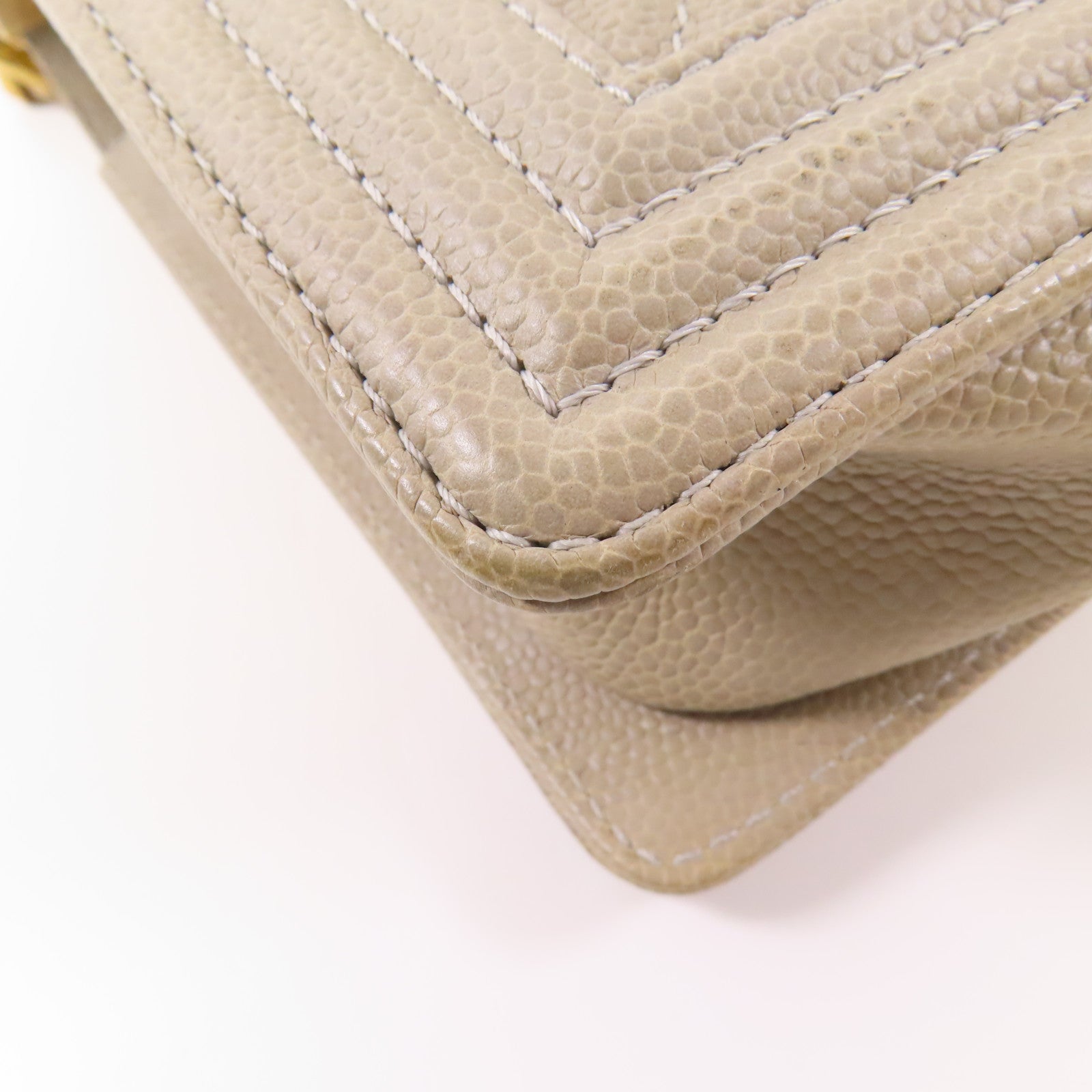 CHANEL 牛皮皮革Boy Chanel 28cm金扣鏈帶肩背袋