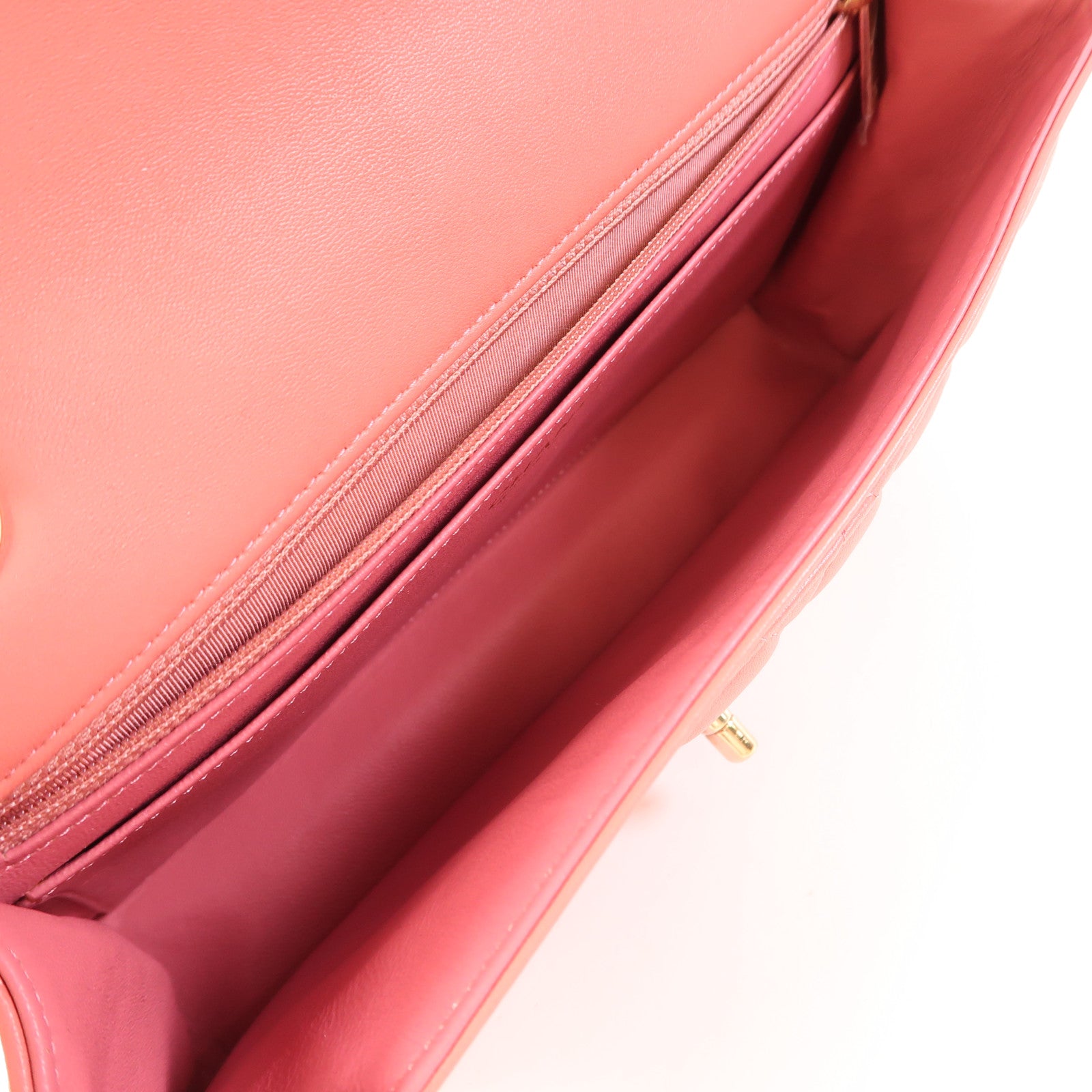 CHANEL 羊皮皮革Chain Shoulder金扣肩背袋