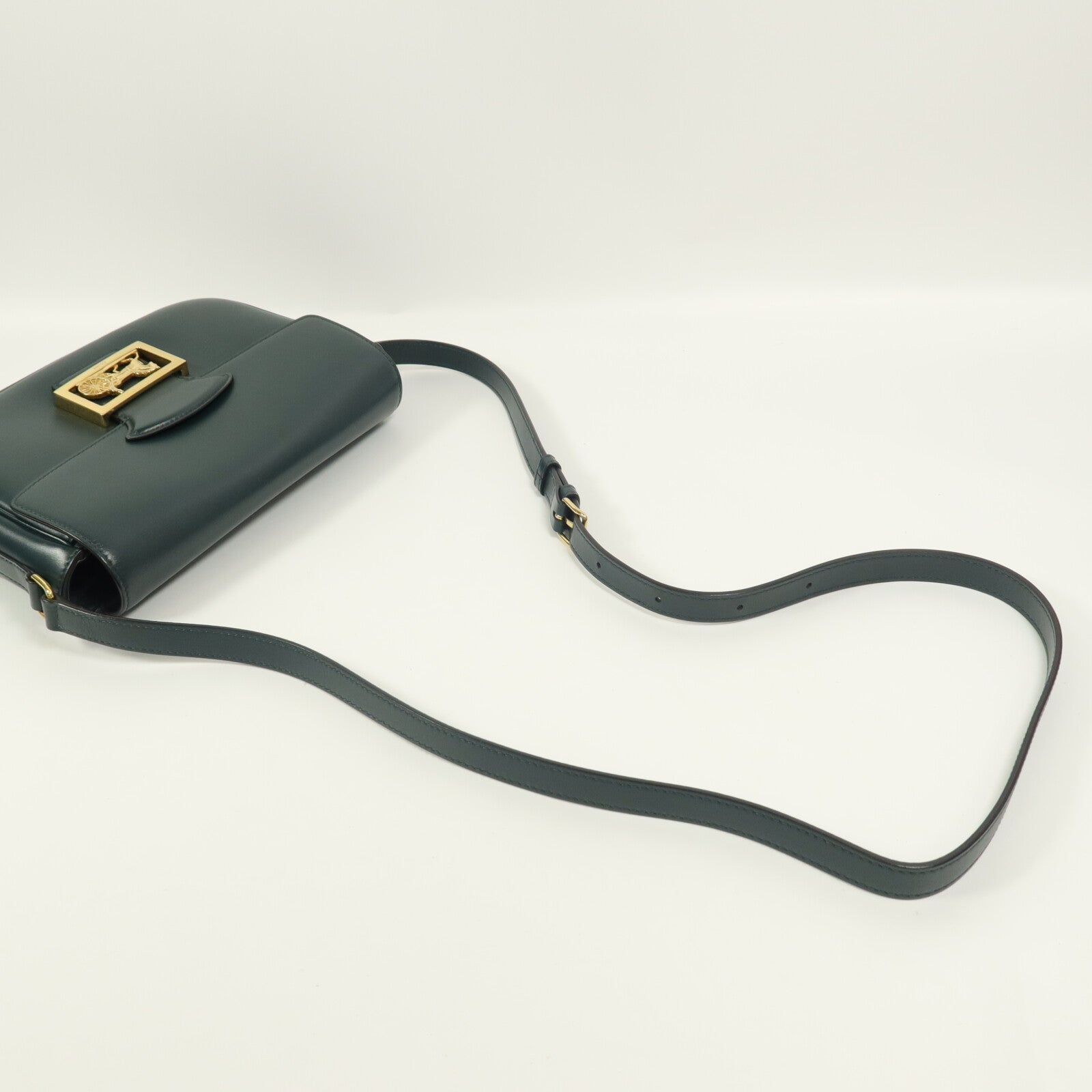 CELINE 牛皮皮革Horse Box Bag肩背袋